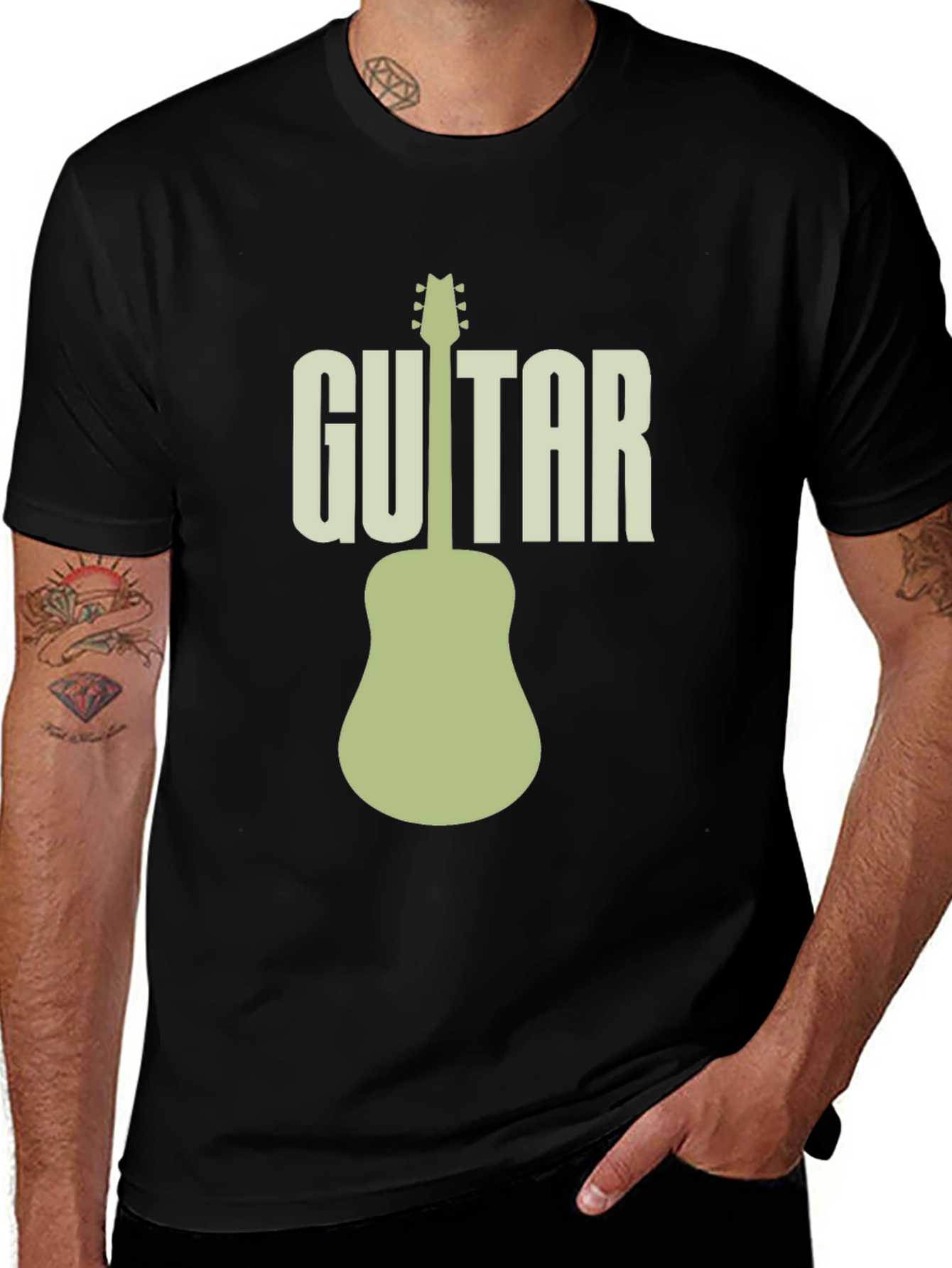 Variant 21 of Guitar Graphic Tee - Musician T-Shirt