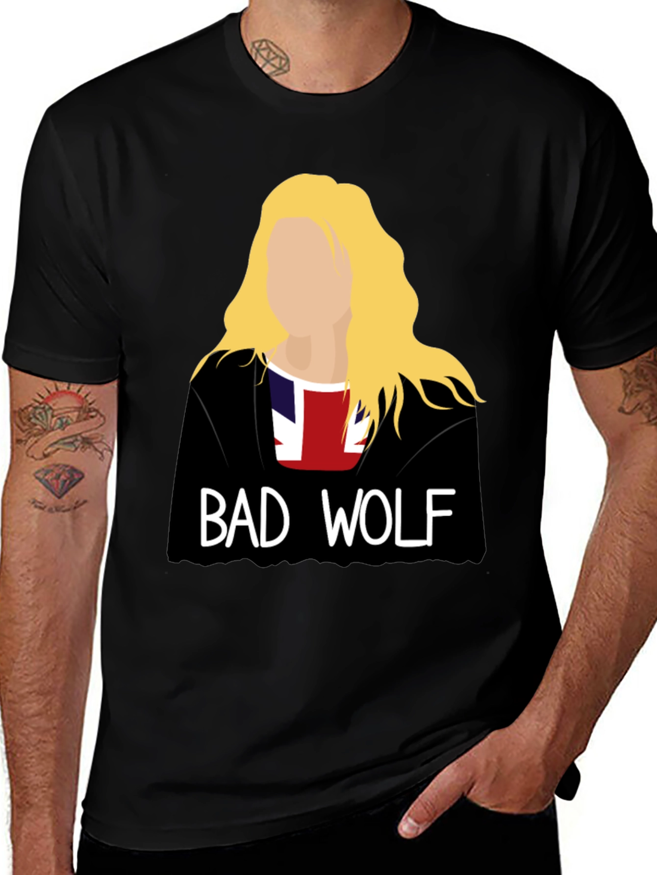 Bad Wolf Graphic Tee - Sci-Fi Fan T-Shirt