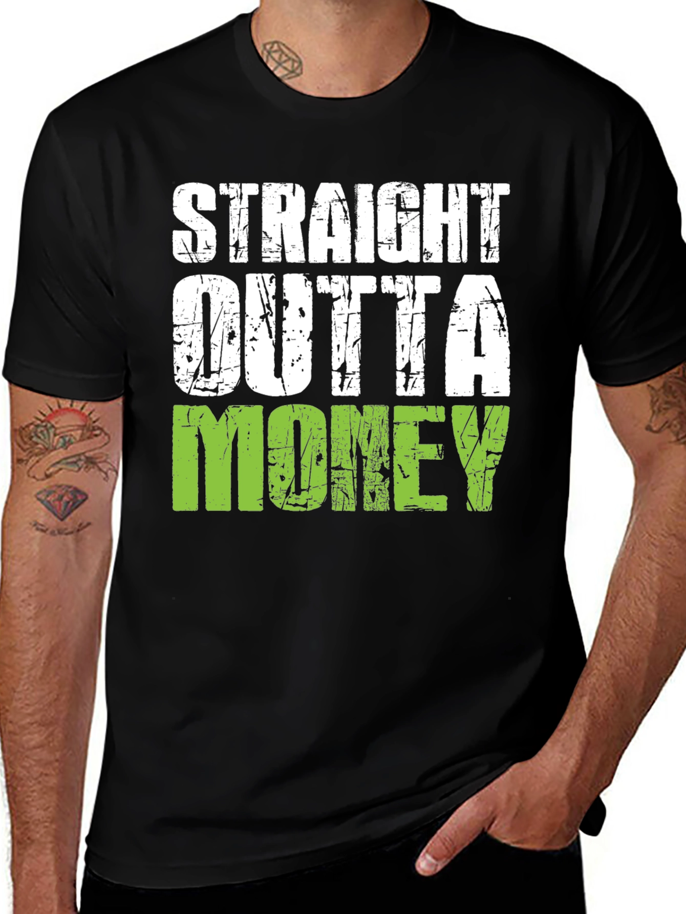 Variant 12 of Straight Outta Money Graphic T-Shirt