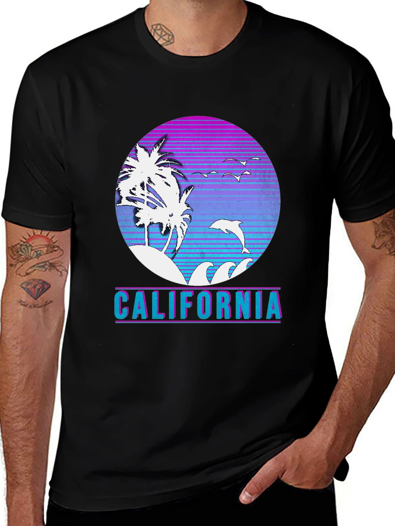 Variant 14 of California Retro Sunset T-Shirt