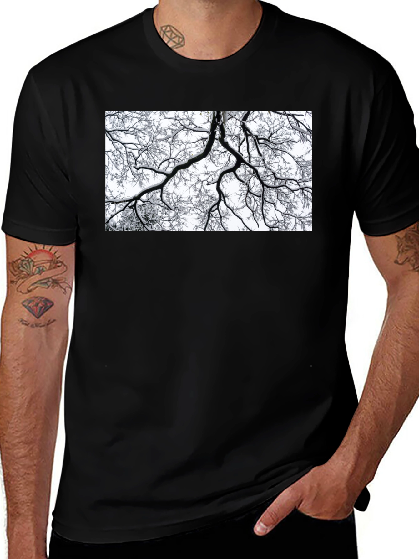 Variant 3 of Winter Branches Graphic Tee