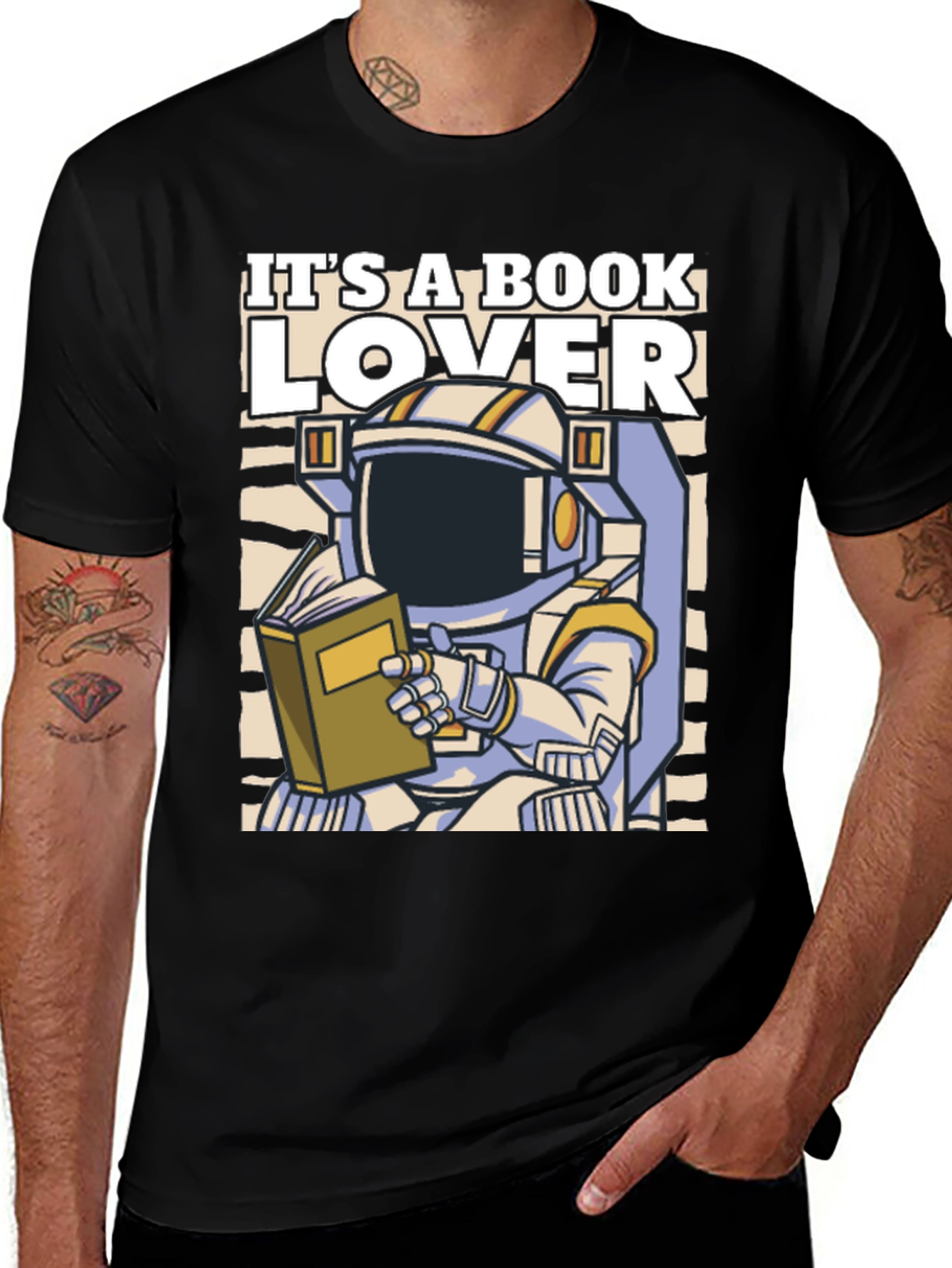 Variant 12 of Book Lover Astronaut T-Shirt