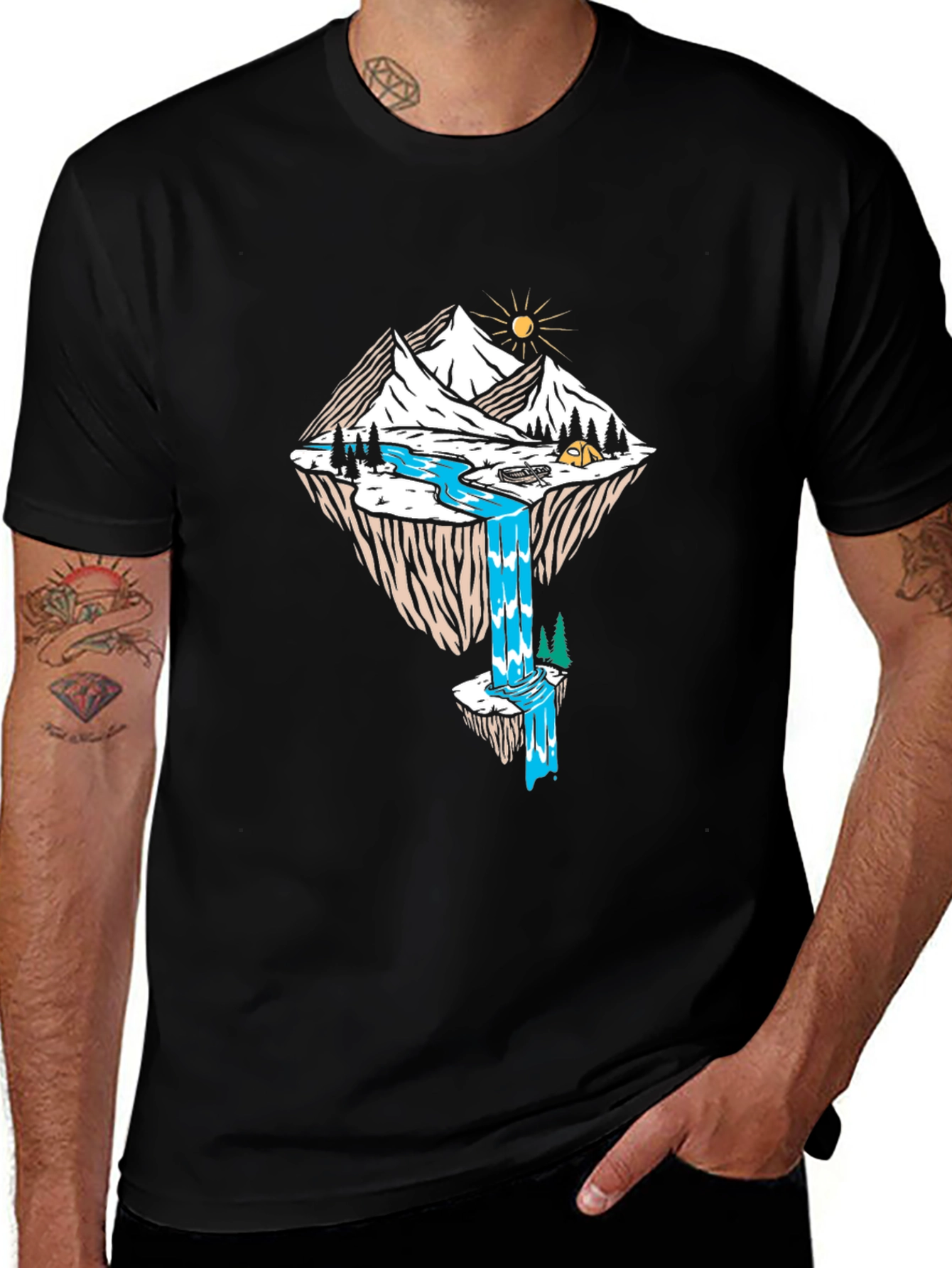 Variant 22 of Mountain Island T-Shirt