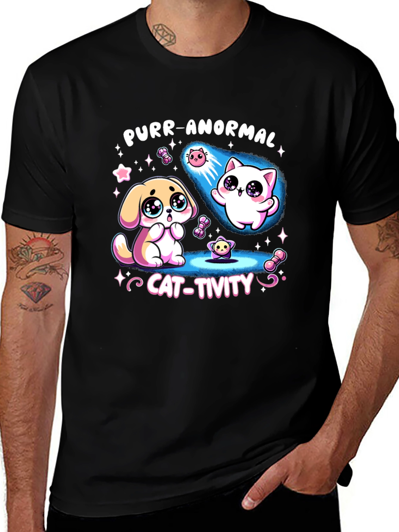 Variant 12 of Purr-Anormal Cat-tivity Graphic Tee