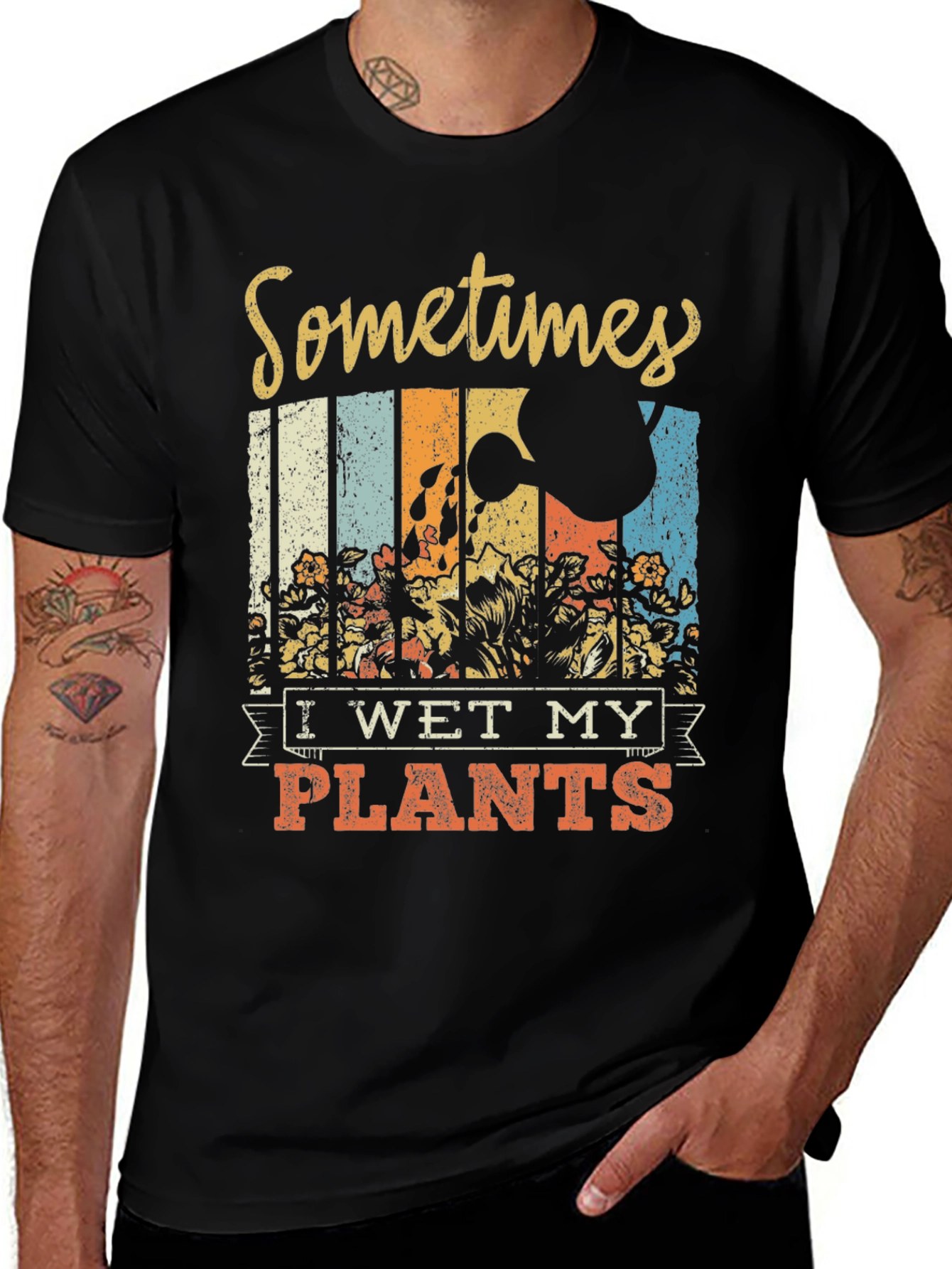 Variant 18 of Sometimes I Wet My Plants Graphic T-Shirt