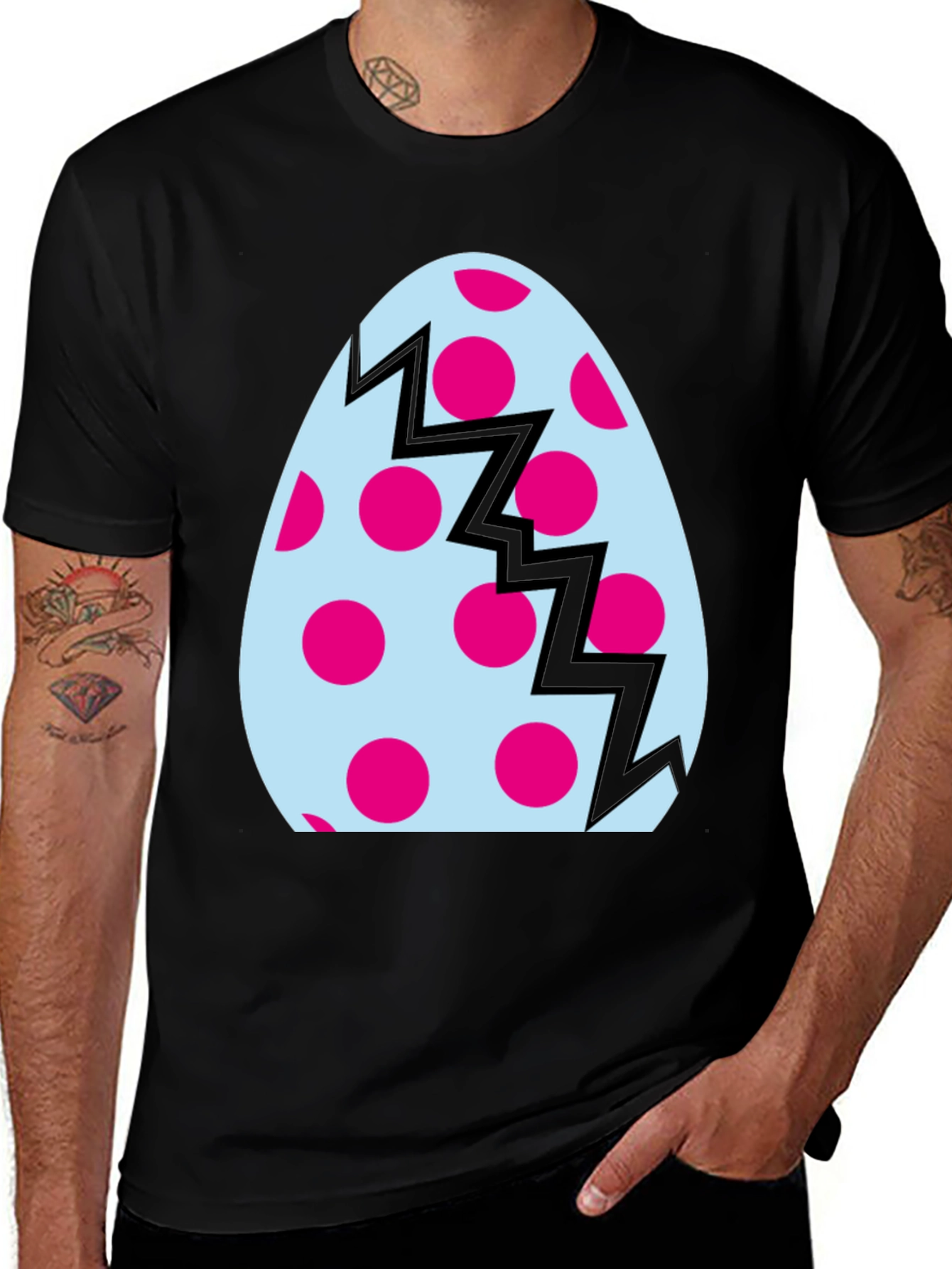 Variant 22 of Cracked Easter Egg Polka Dot T-Shirt