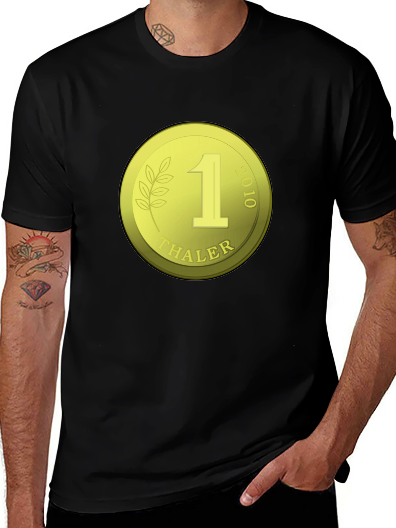 Variant 22 of Novelty Coin Design T-Shirt