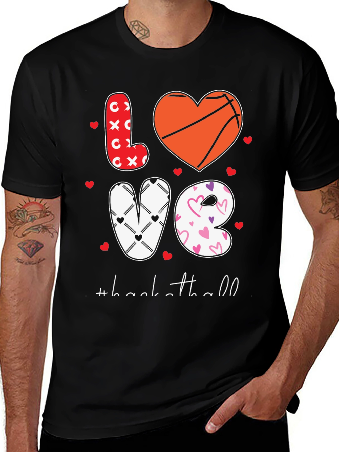 Variant 13 of Love Basketball Valentine's T-Shirt