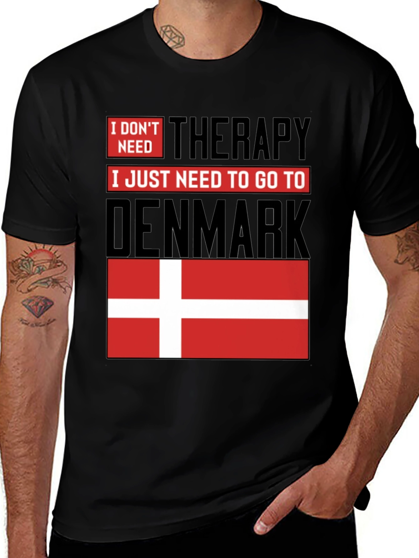 Denmark Therapy Graphic T-Shirt