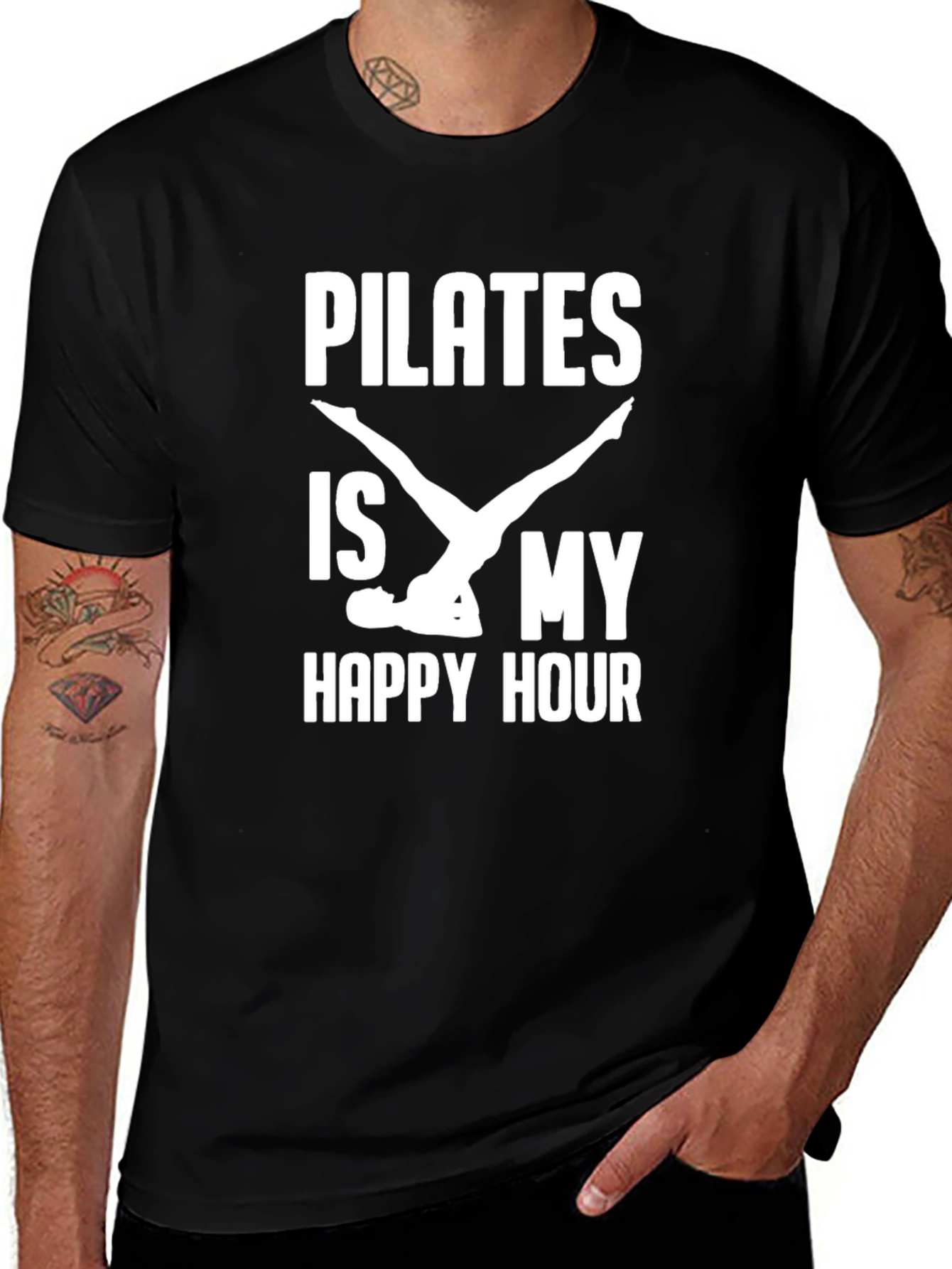 Pilates Is My Happy Hour Graphic Tee