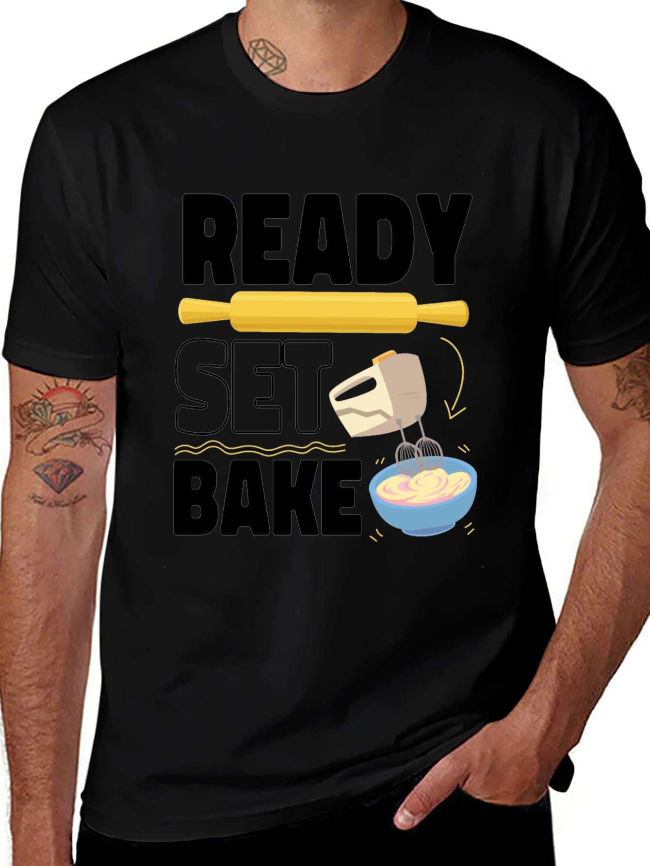 Variant 29 of Ready Set Bake T-Shirt - Funny Baking Tee