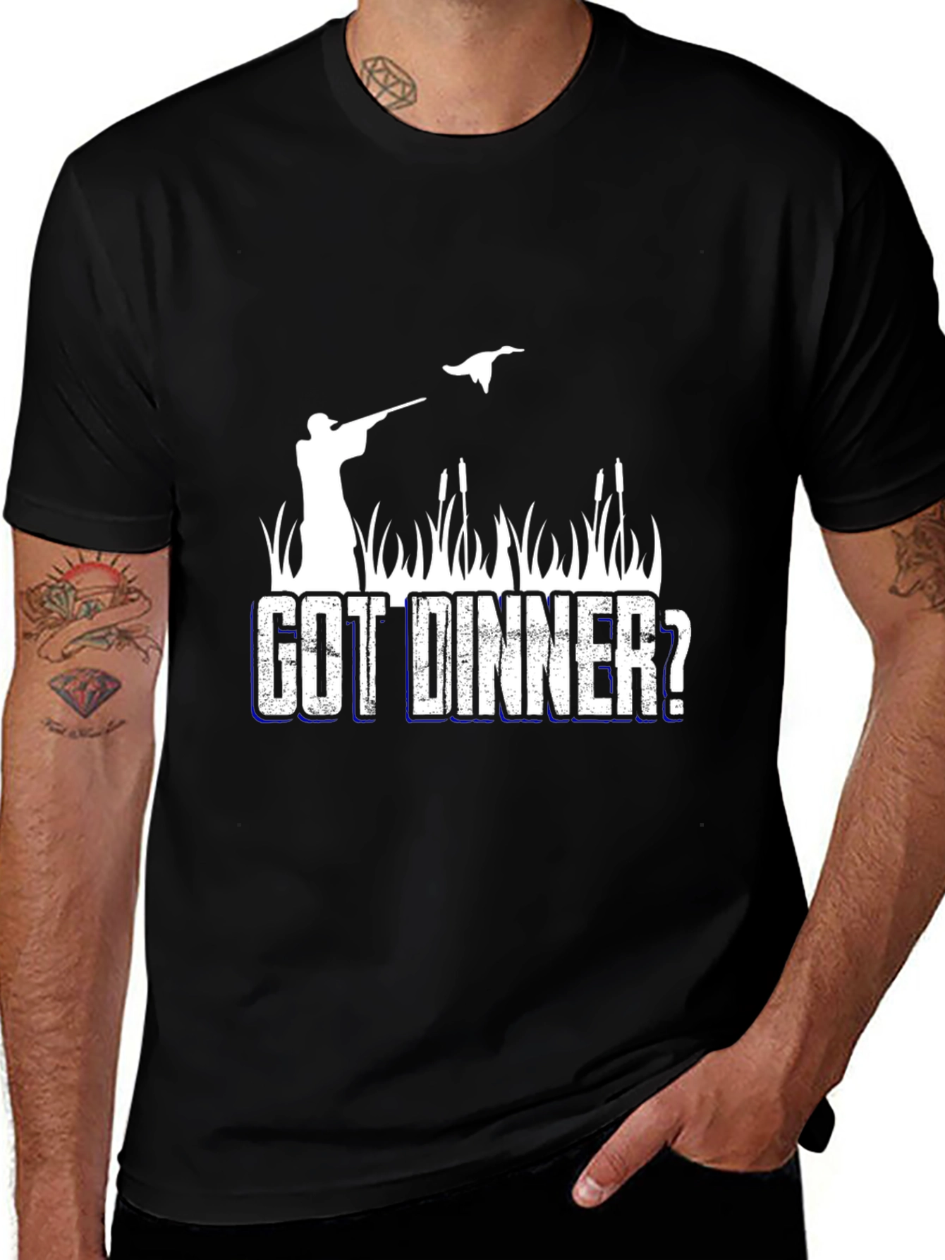 Variant 19 of Got Dinner? Hunting T-Shirt for Outdoor Enthusiasts