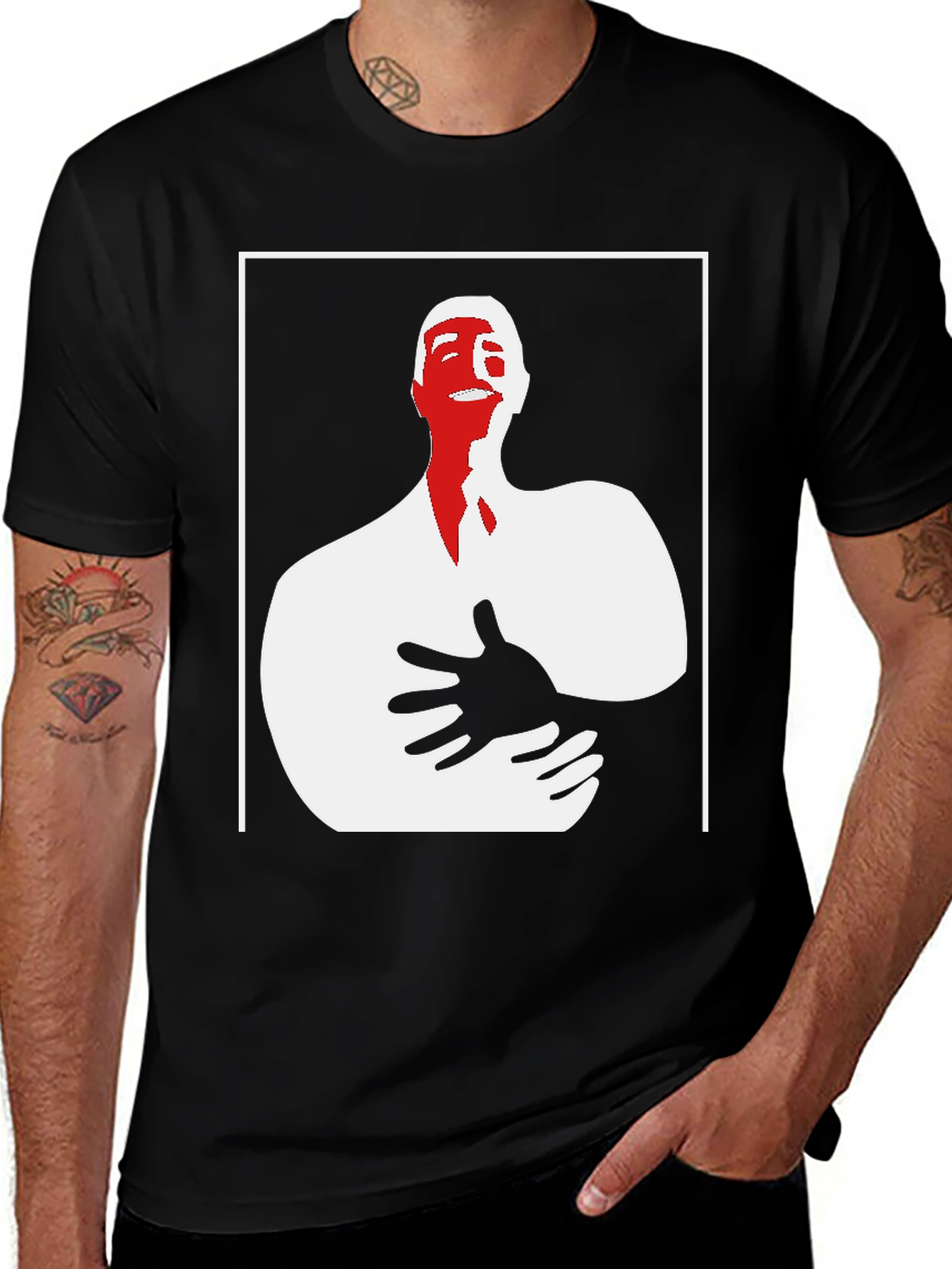 Variant 14 of Abstract Graphic Tee - Black