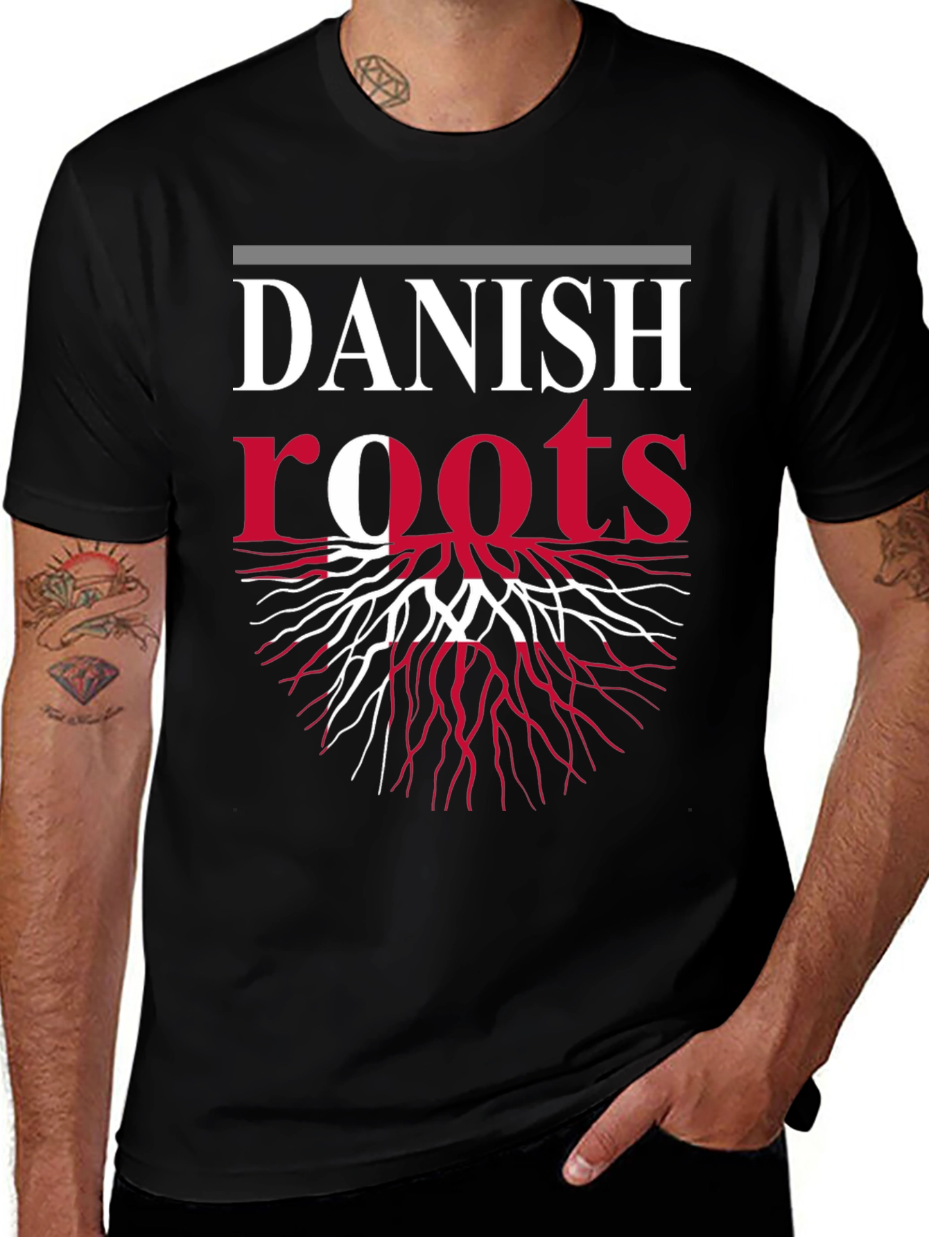 Variant 21 of Danish Roots Graphic Tee - Black