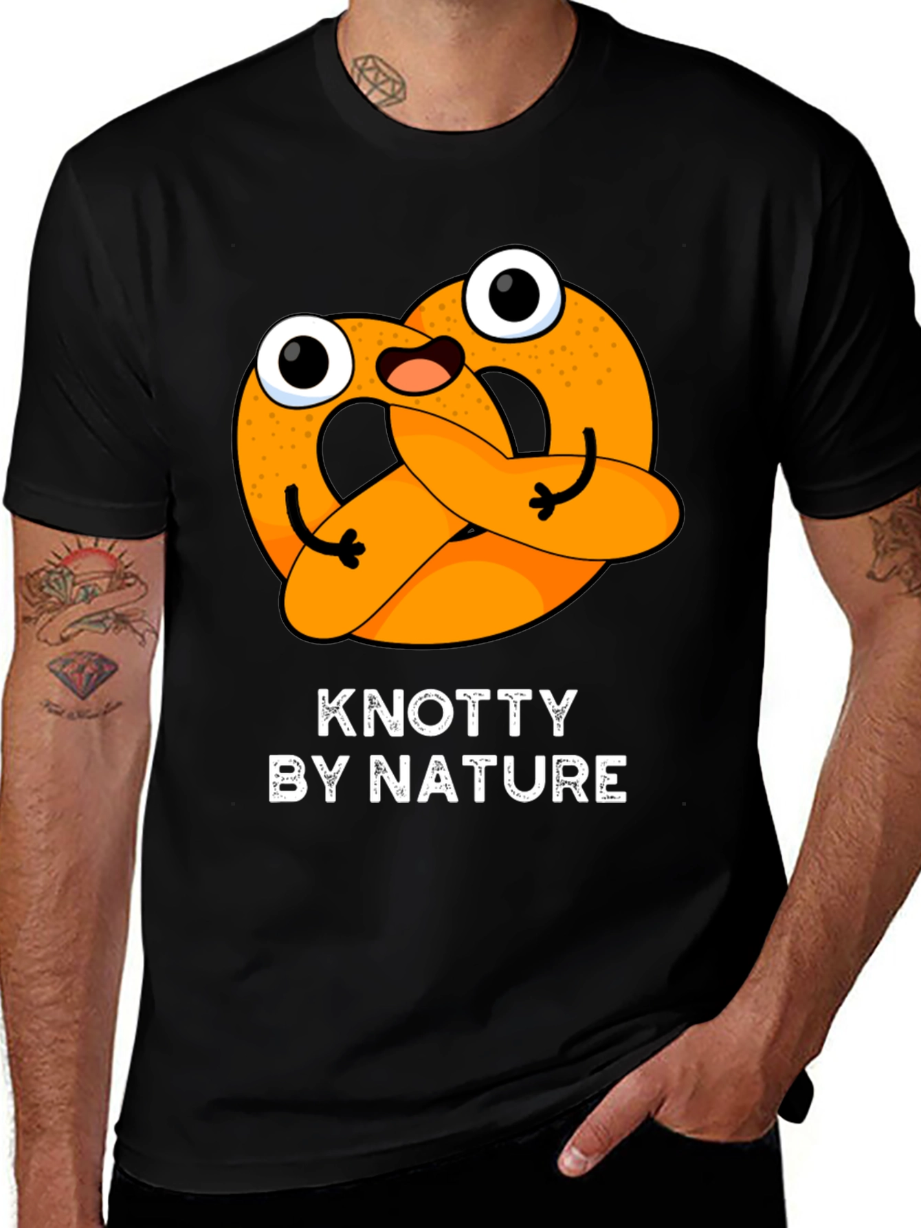 Variant 28 of Knotty By Nature Funny Pretzel T-Shirt