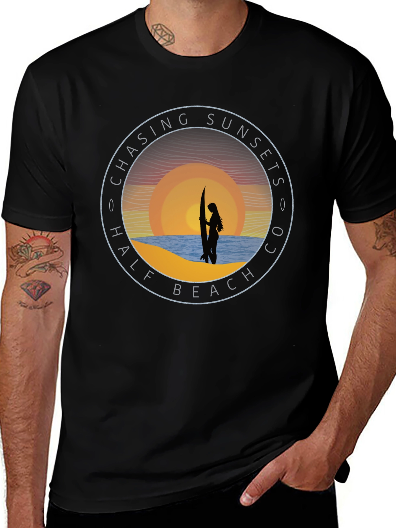 Variant 26 of Chasing Sunsets Beach T-Shirt