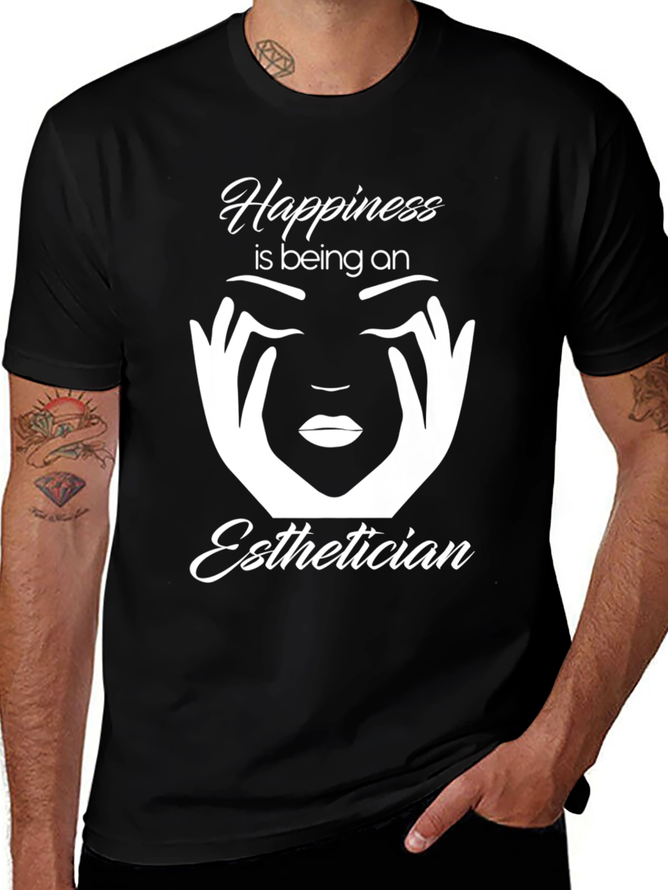 Variant 29 of Happiness Esthetician Graphic Tee - Unisex
