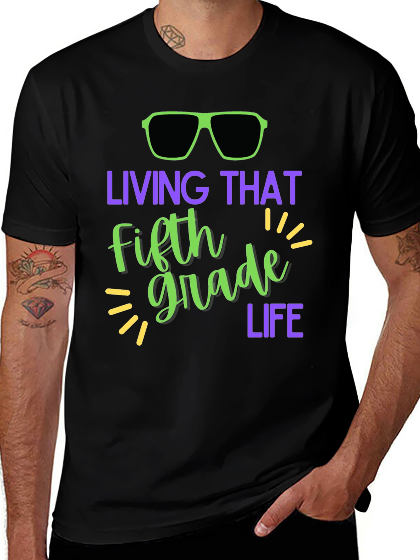 Variant 15 of Living That Fifth Grade Life Graphic Tee