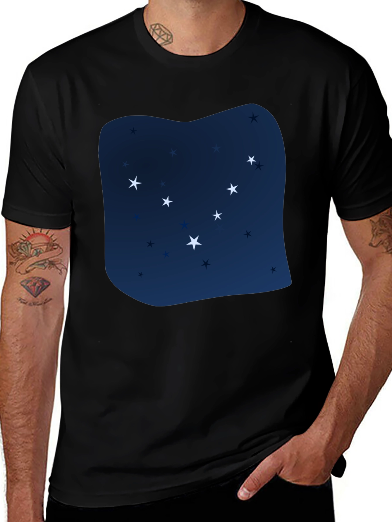 Variant 15 of Night Sky Star Constellation Graphic Tee