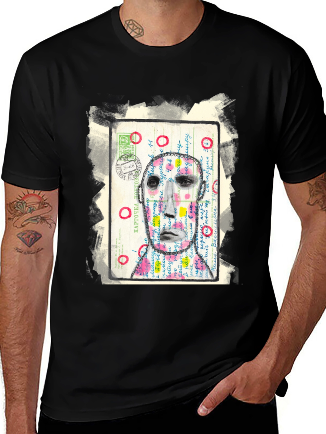 Variant 15 of Artistic Portrait Graphic Tee - Unique Style