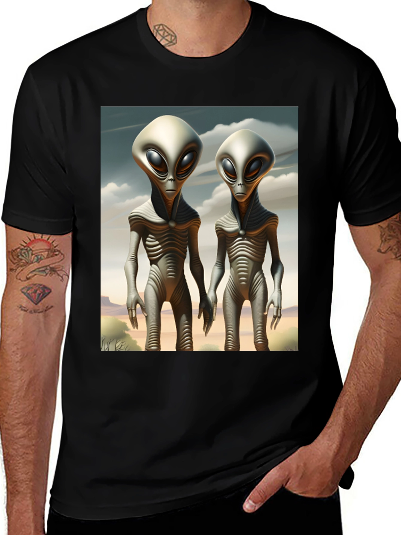 Variant 25 of Alien Couple T-Shirt
