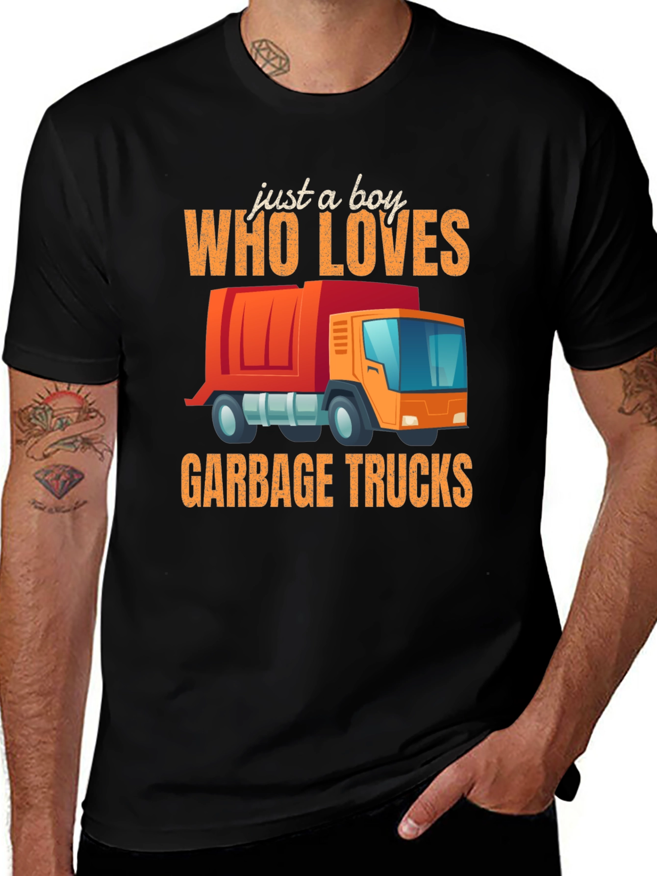 Variant 28 of Garbage Truck Lover T-Shirt - Boy's Graphic Tee