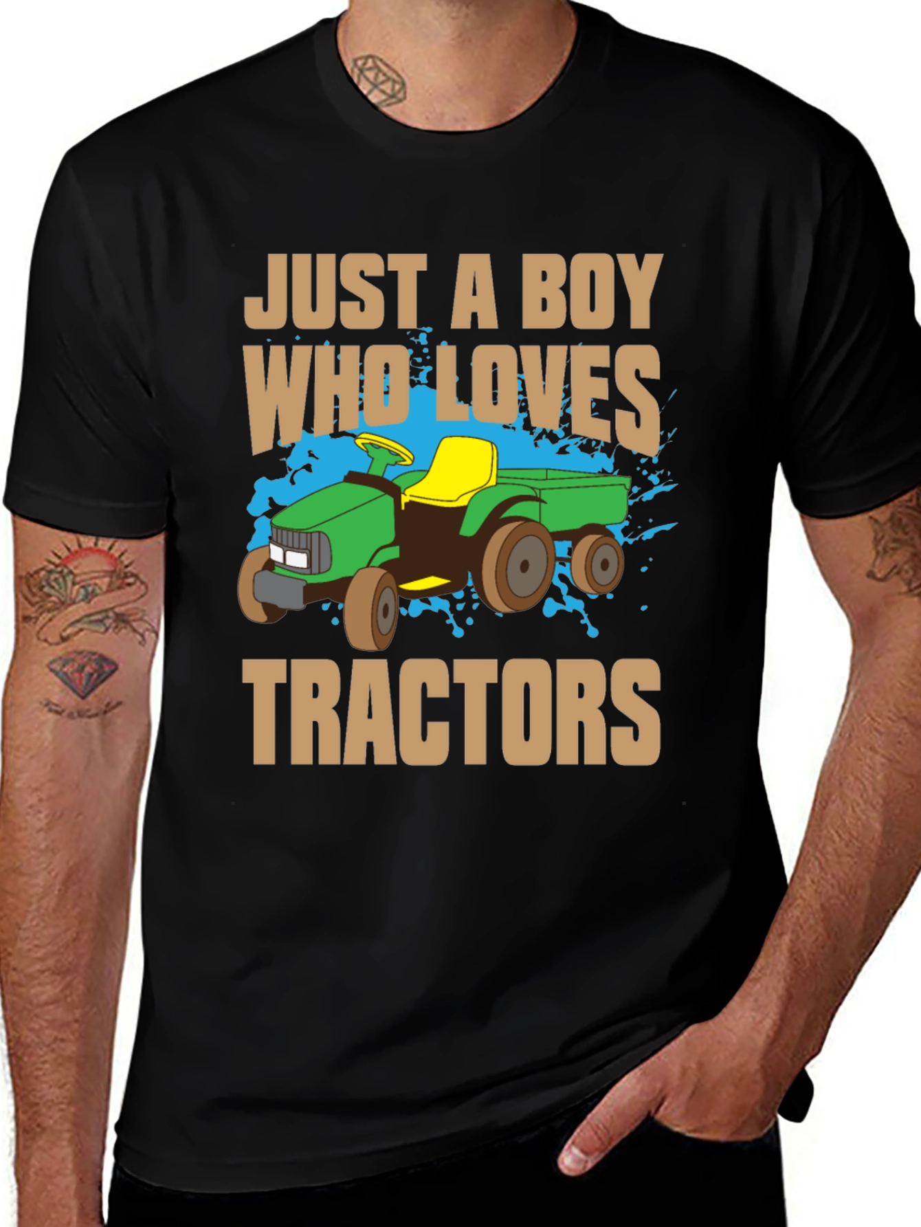 Variant 4 of Just a Boy Who Loves Tractors T-Shirt