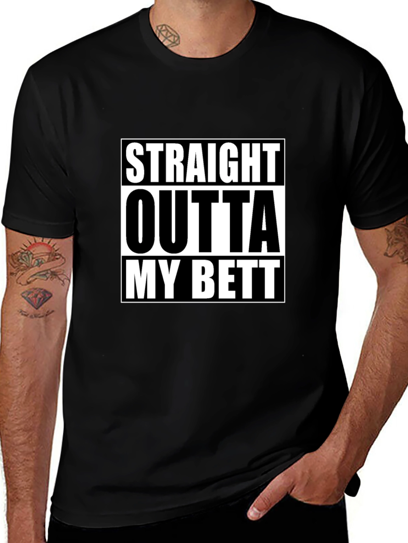 Variant 12 of Straight Outta My Bett Black T-Shirt