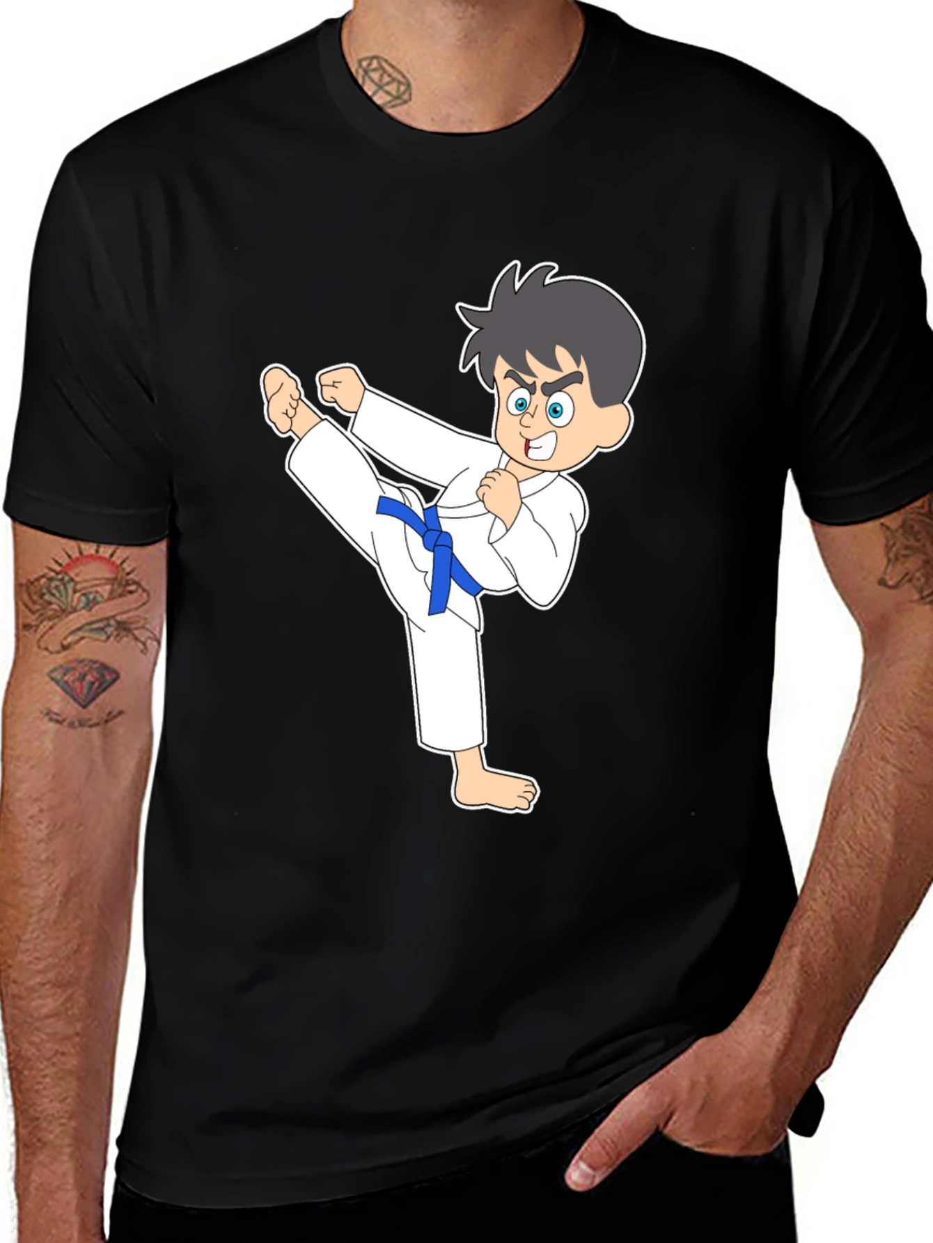 Variant 7 of Karate Kid T-Shirt - Black Martial Arts Tee