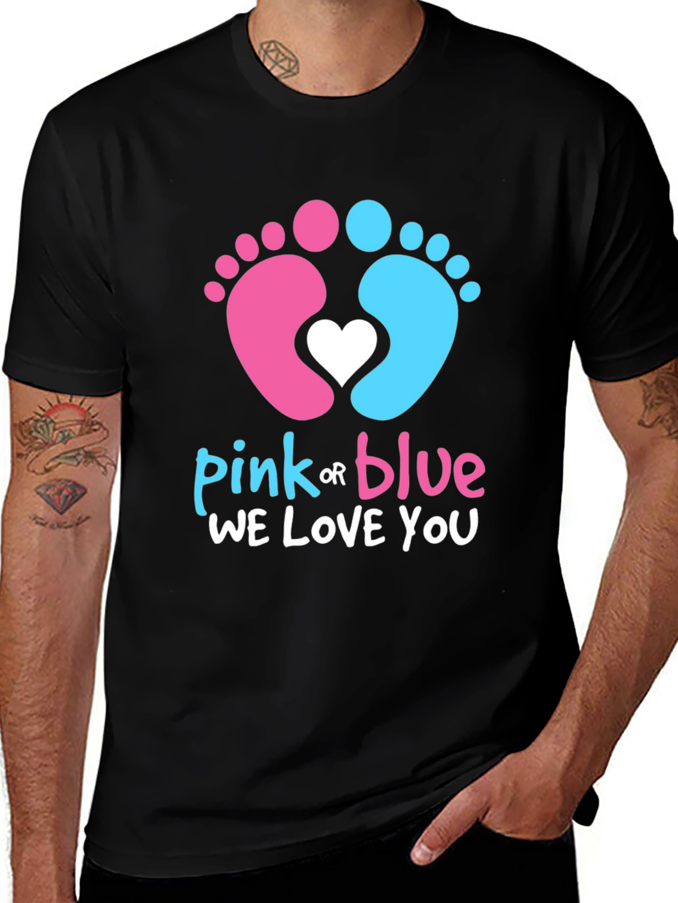 Variant 29 of Pink or Blue We Love You Gender Reveal T-Shirt