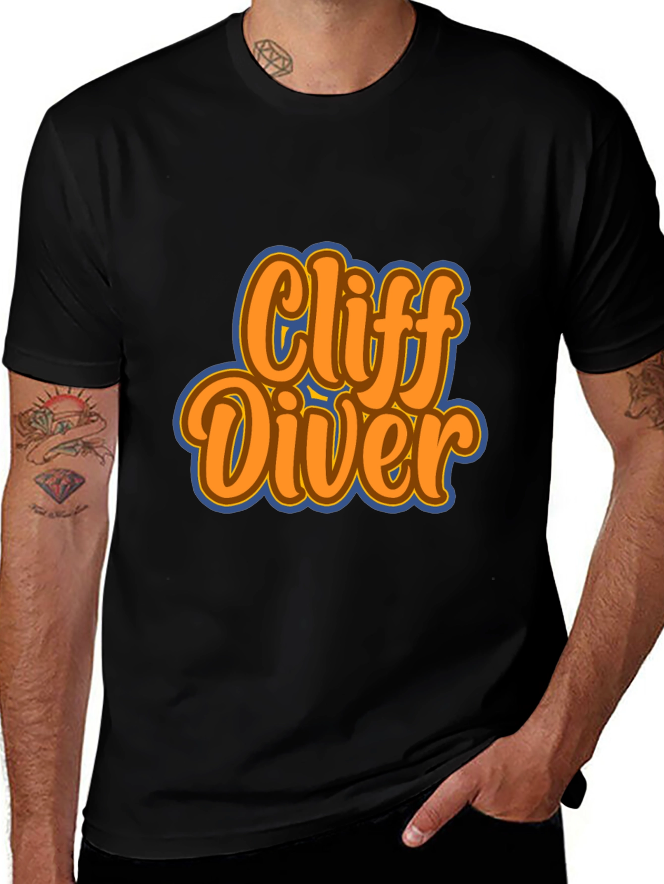Cliff Diver Graphic Tee - Classic Style