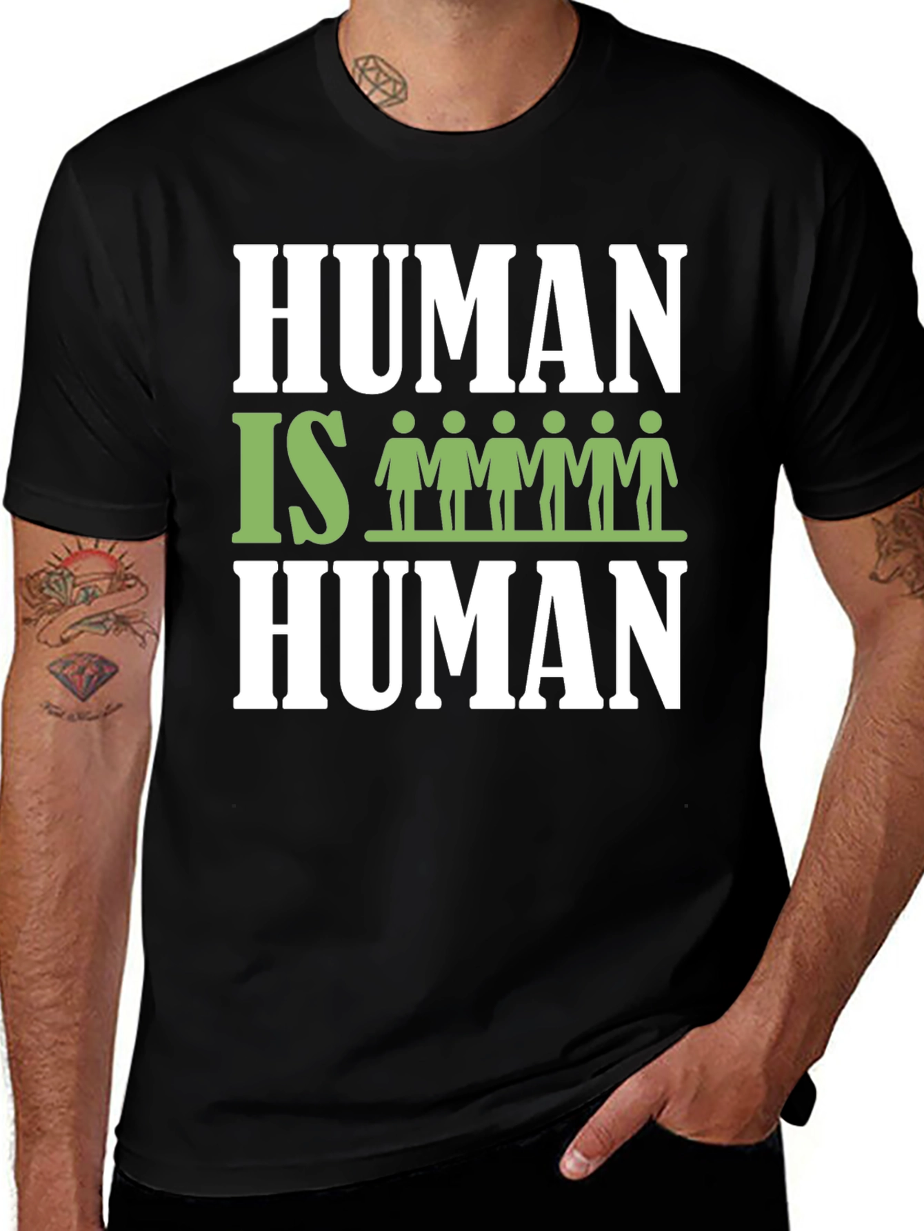 Variant 12 of Human Is Human Graphic T-Shirt - Equality Tee