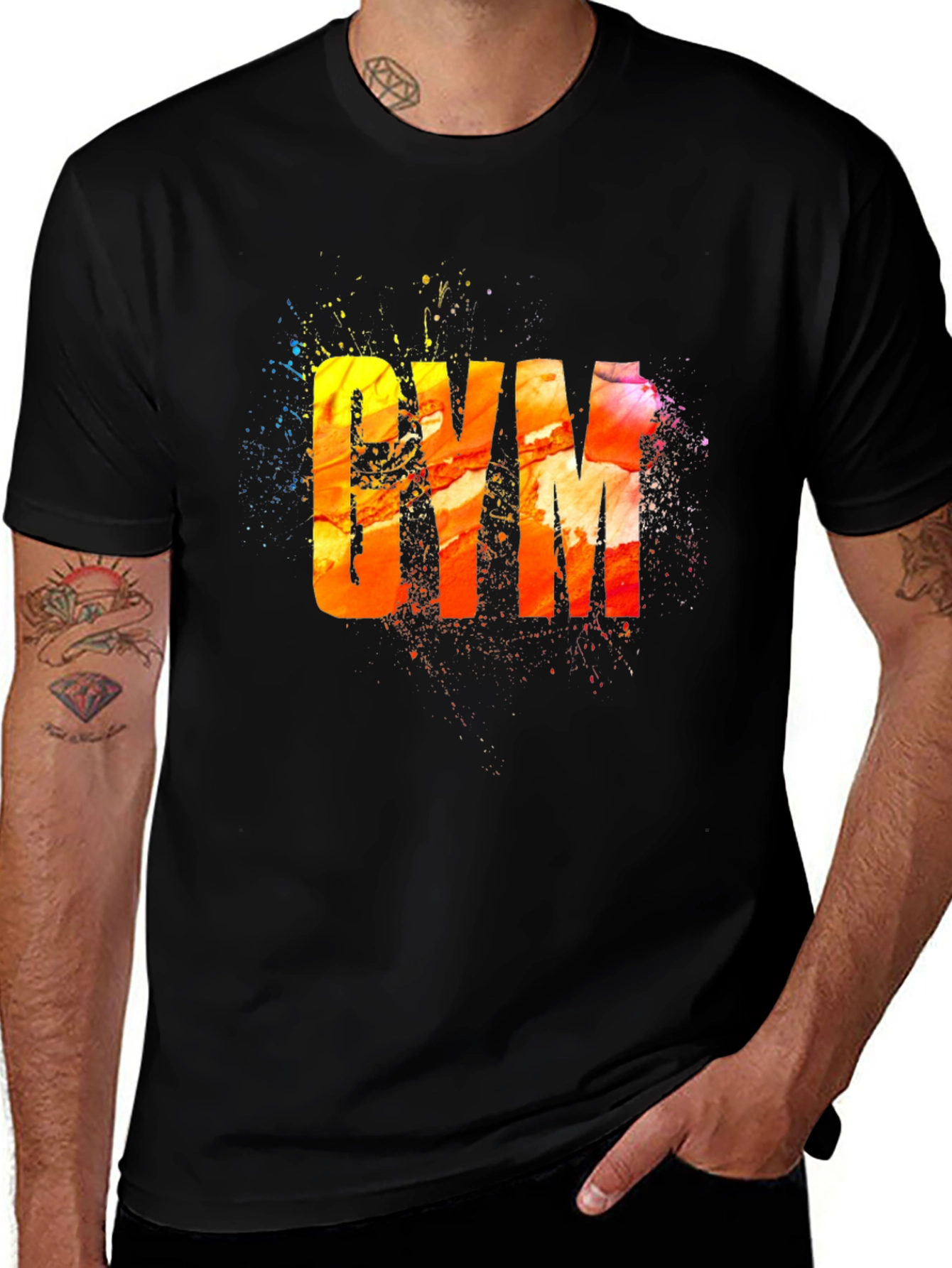 Colorful GYM T-Shirt - Workout Apparel