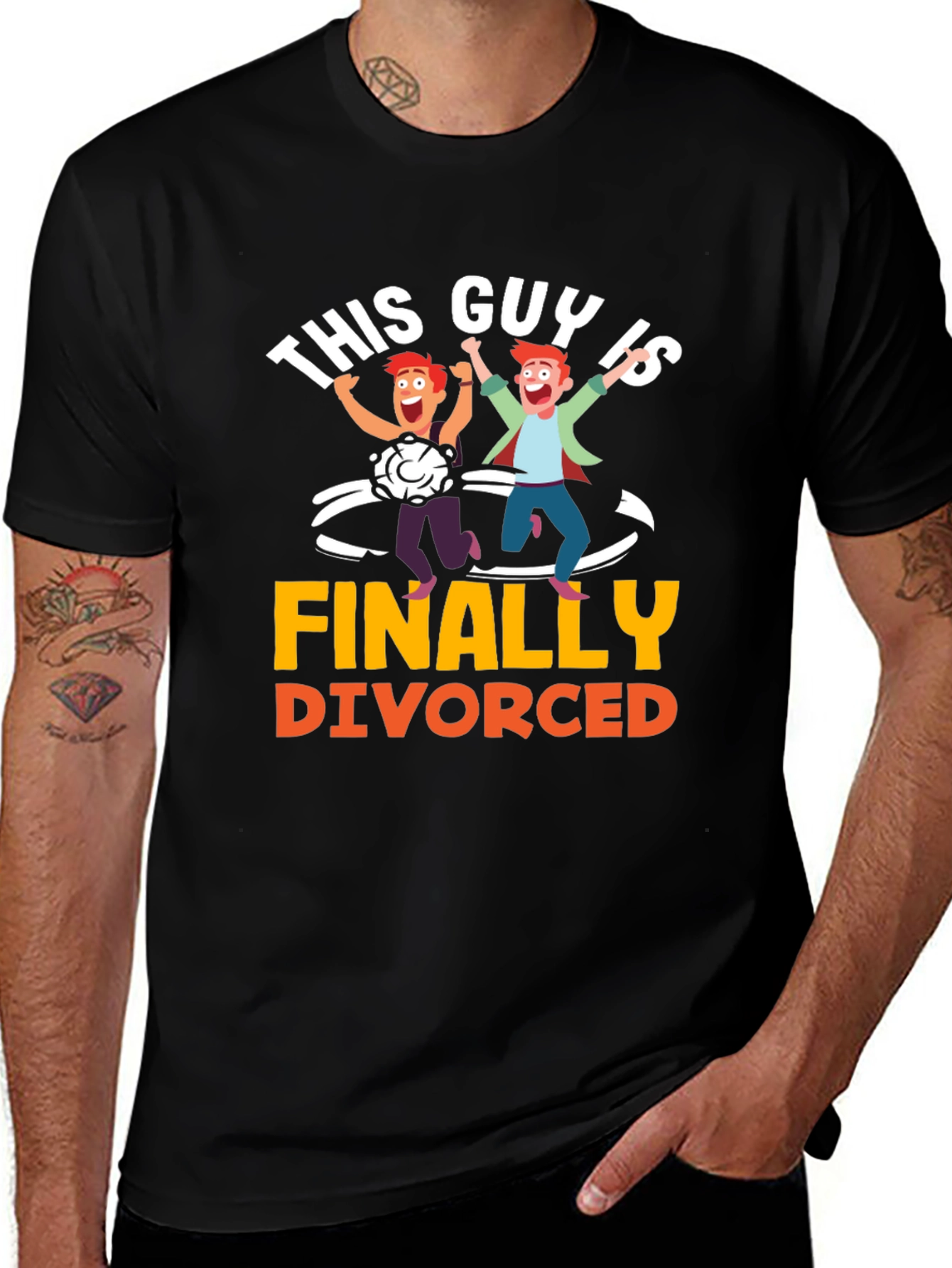 Variant 2 of Finally Divorced T-Shirt