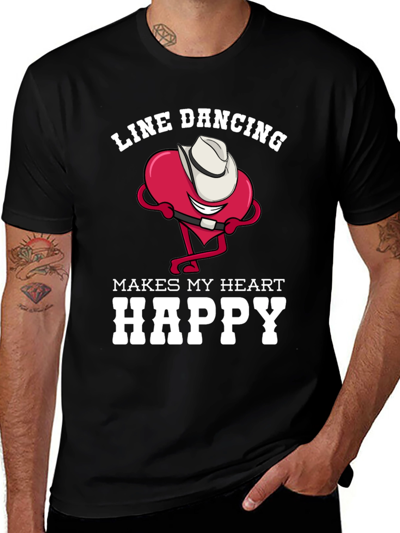 Line Dancing Heart T-Shirt