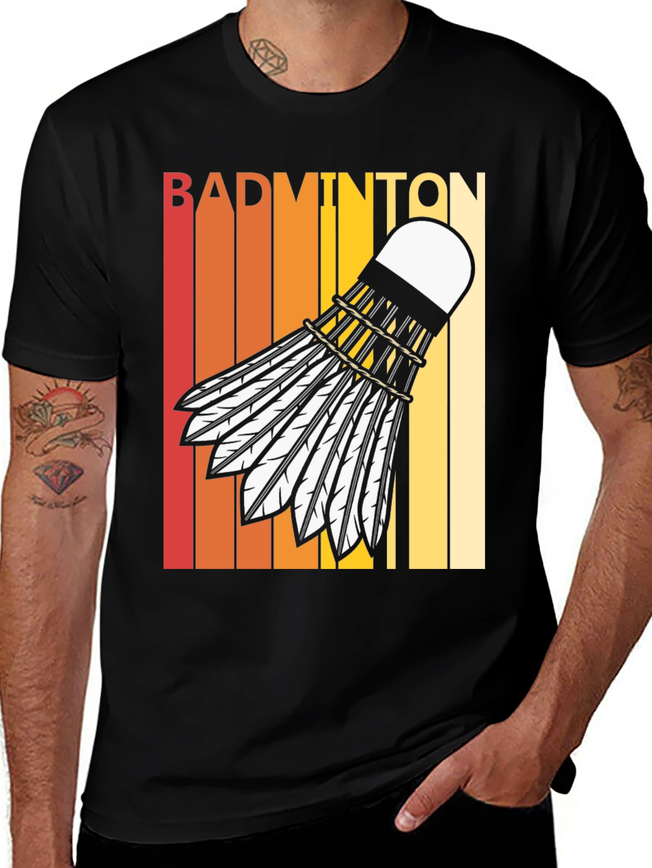 Variant 15 of Retro Badminton T-Shirt