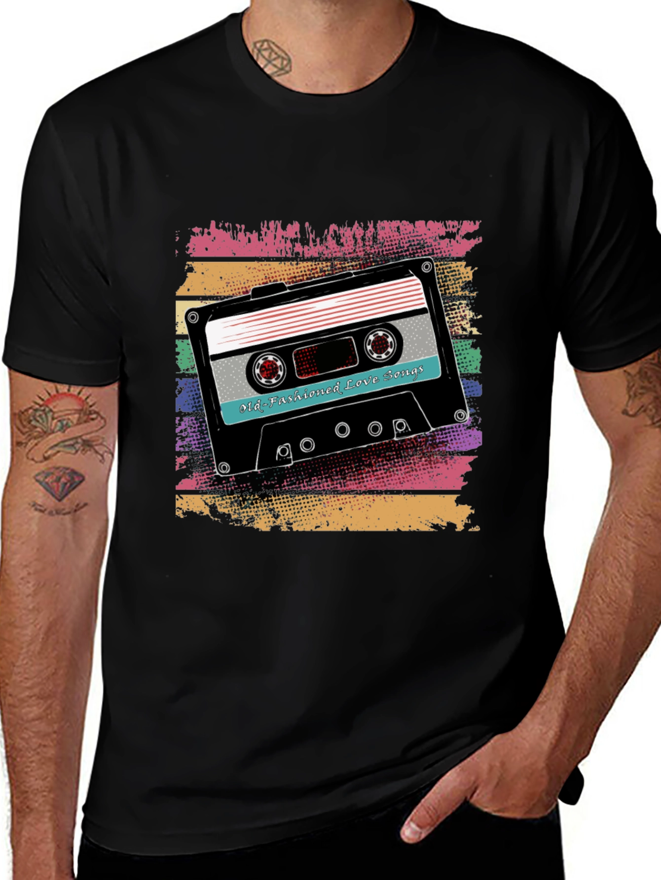Retro Mixtape T-Shirt - Old Fashioned Love Songs