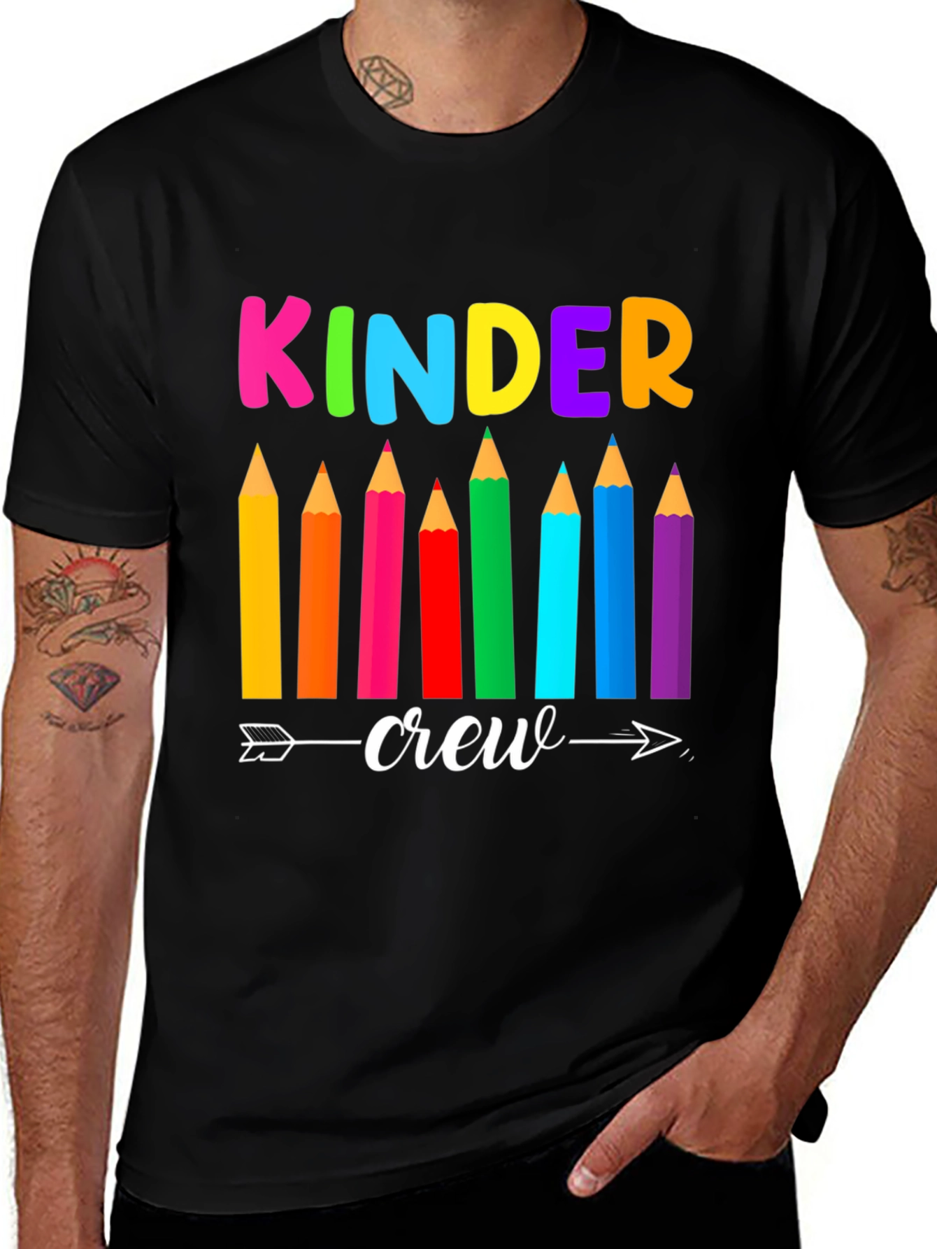 Variant 4 of Kinder Crew Teacher T-Shirt