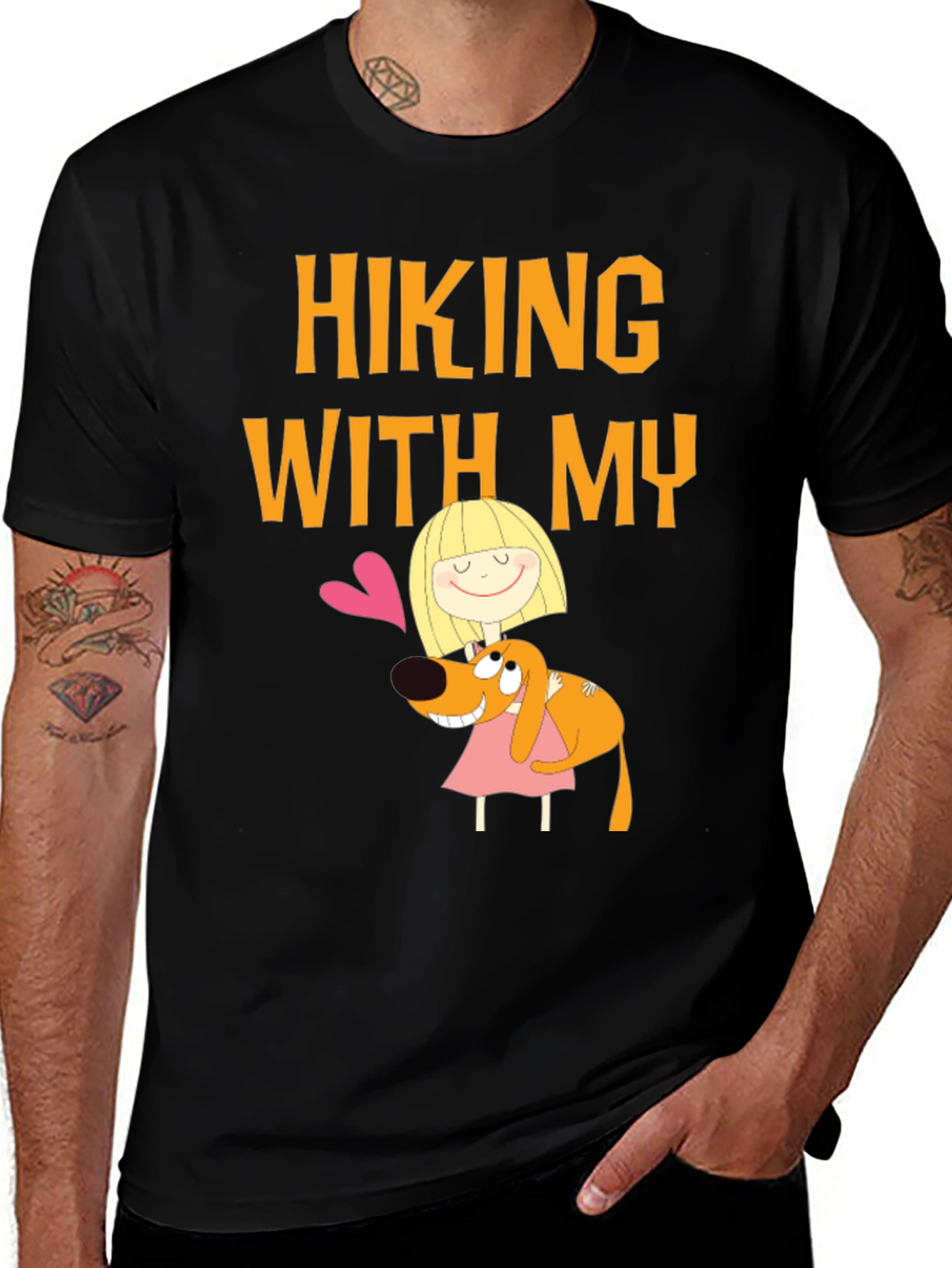 Variant 4 of Hiking With My Dog T-Shirt