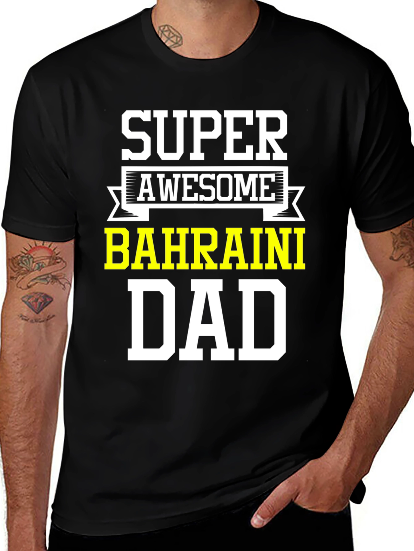 Super Awesome Bahraini Dad T-Shirt