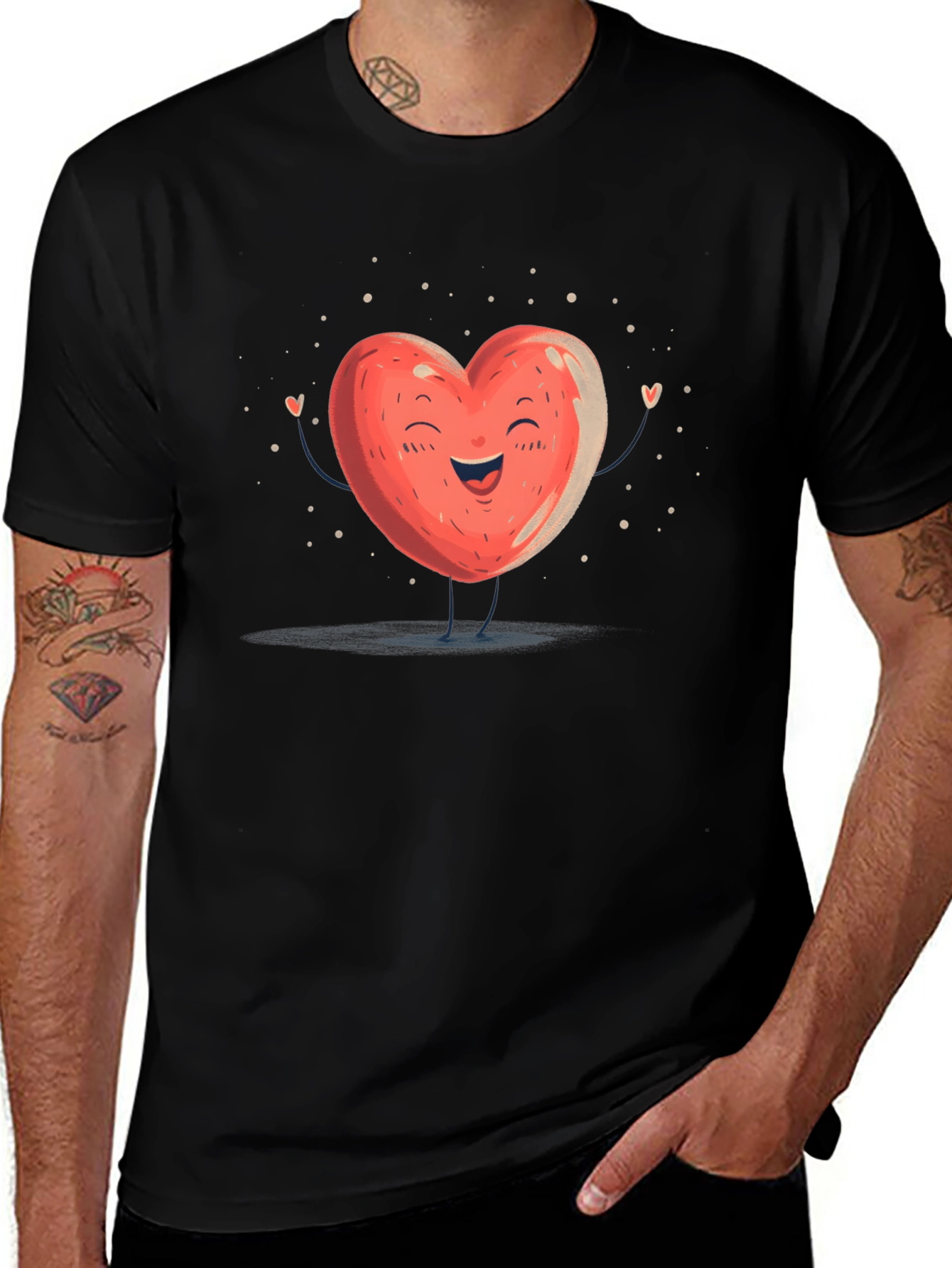 Variant 16 of Heart Character Graphic Tee