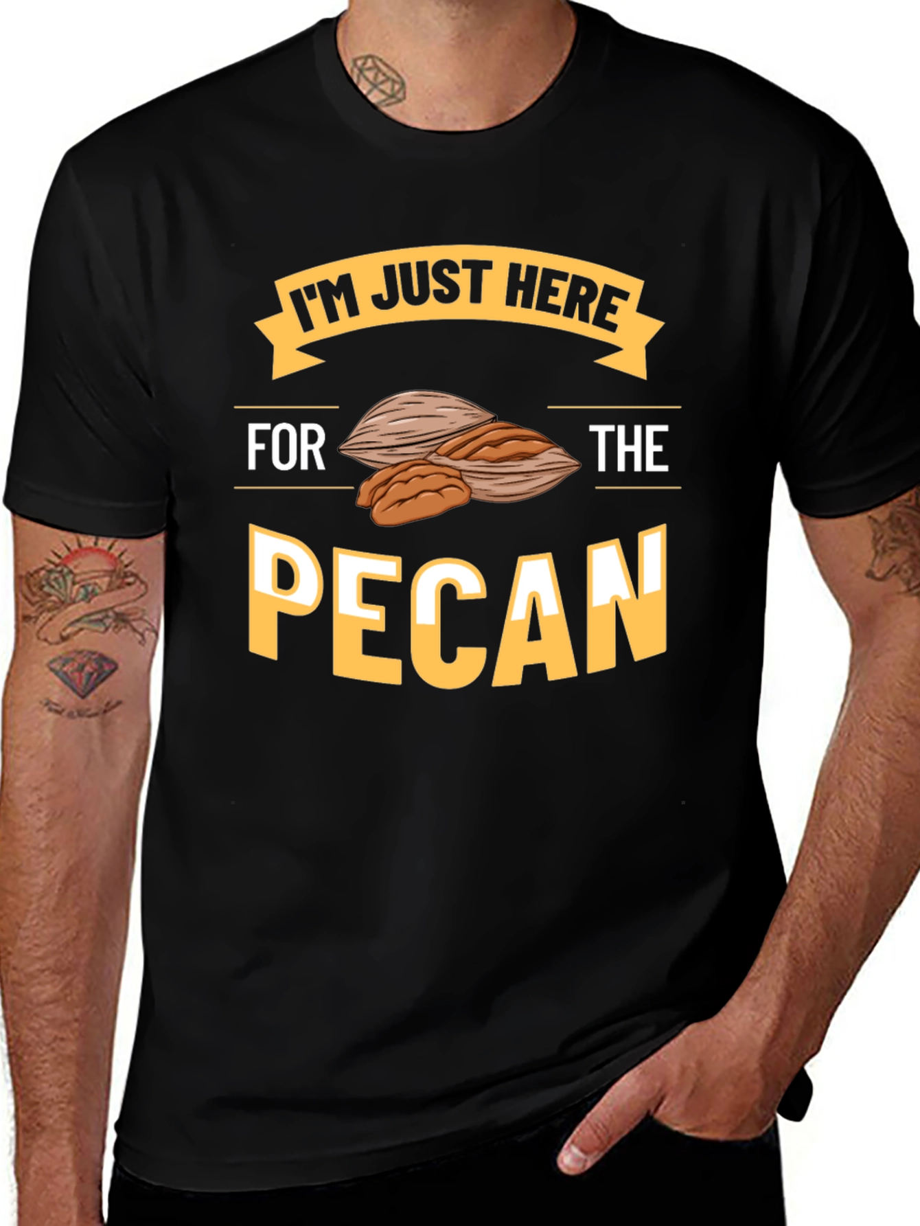 Variant 7 of Pecan Lover T-Shirt - I'm Just Here For The Pecan