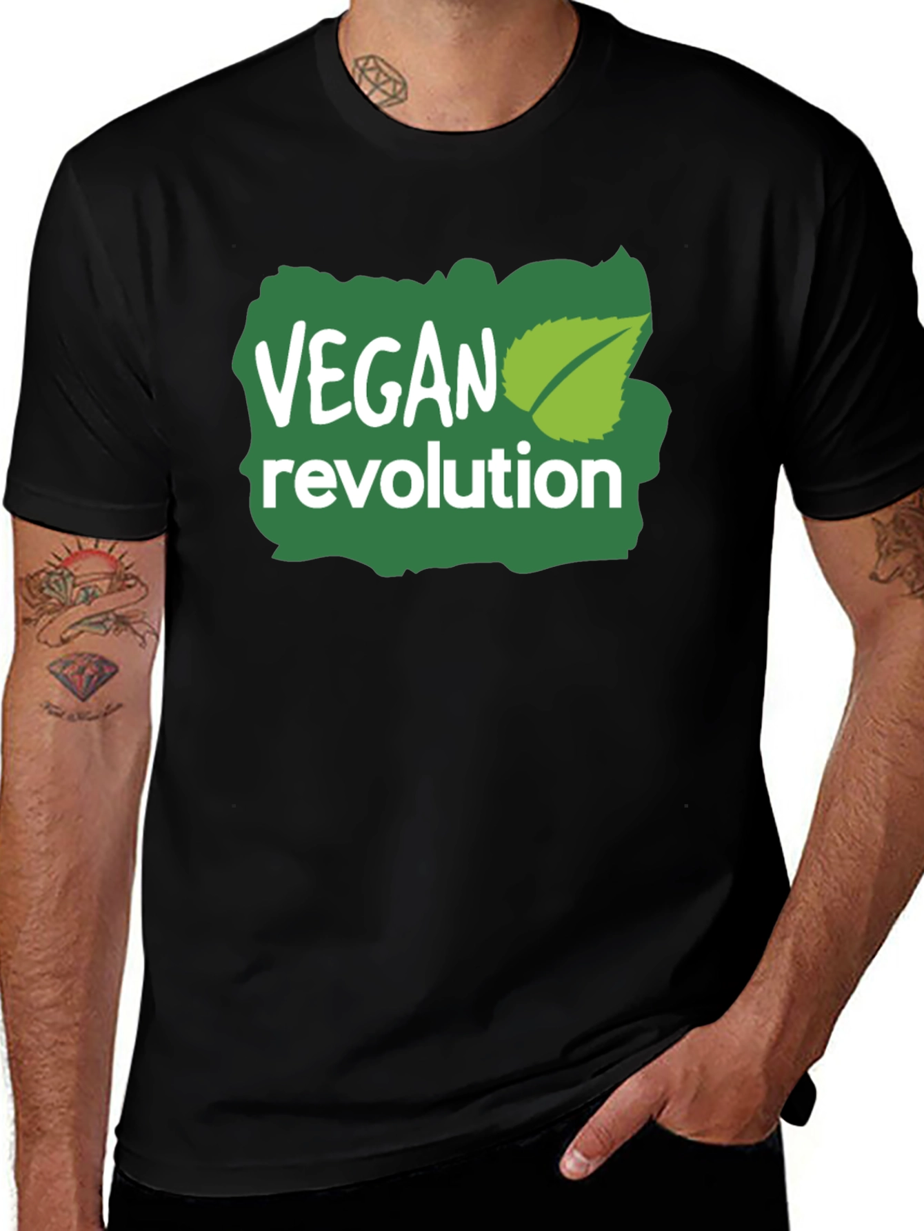 Variant 13 of Vegan Revolution Graphic T-Shirt - Plant-Based Pride
