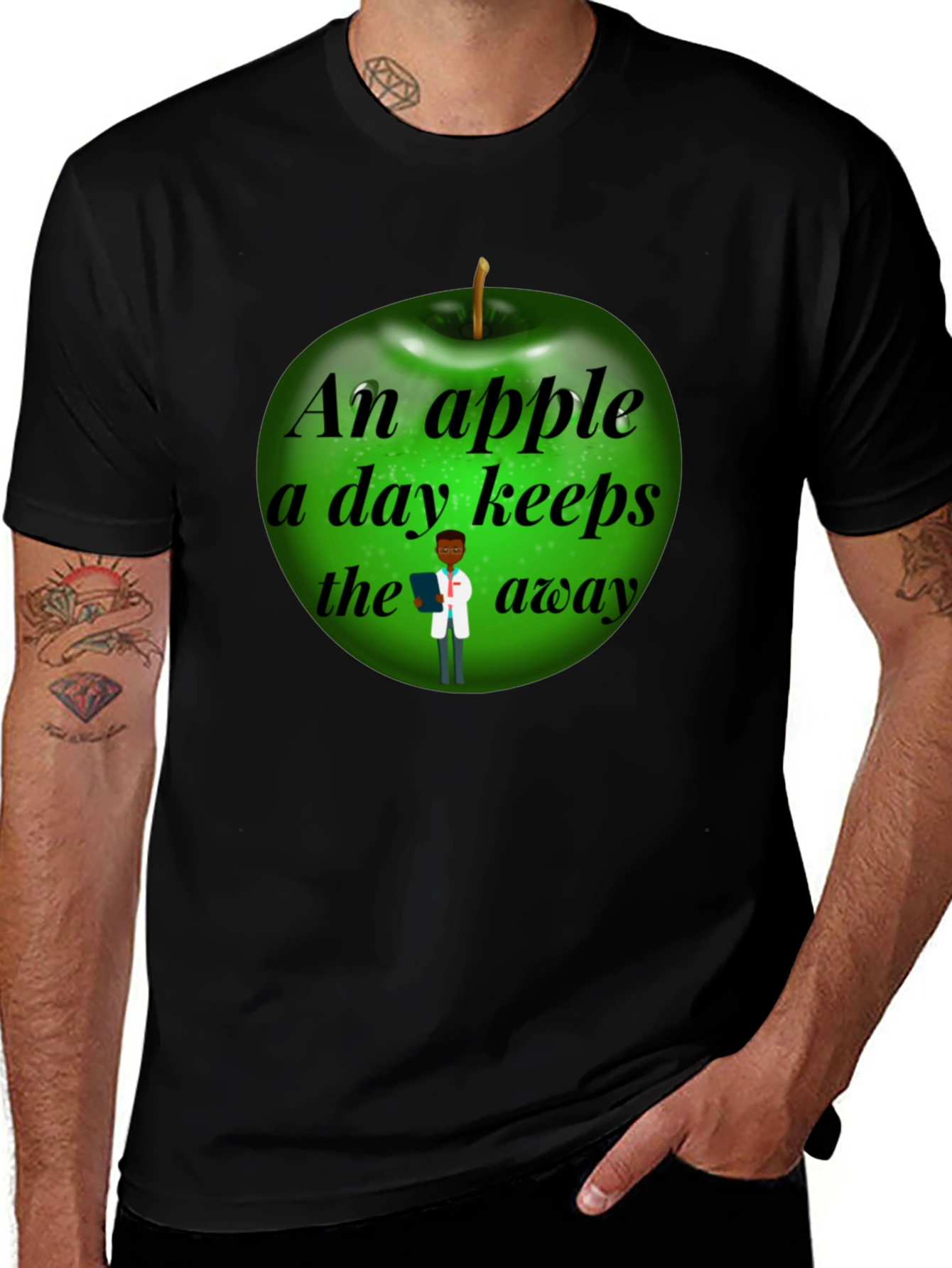 Variant 27 of Funny Apple a Day Doctor T-Shirt