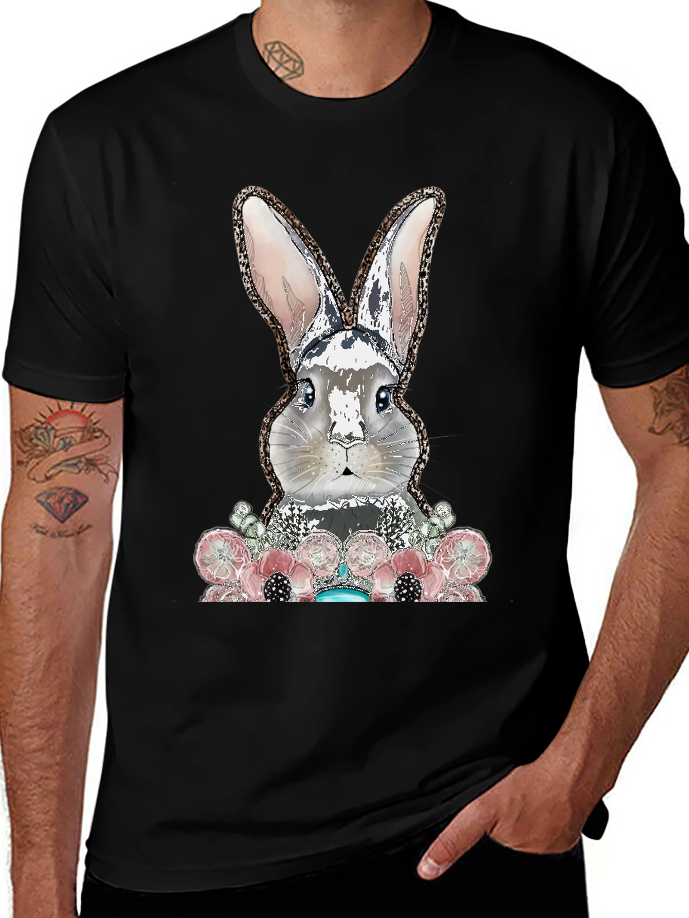 Variant 21 of Stylish Bunny Graphic Tee