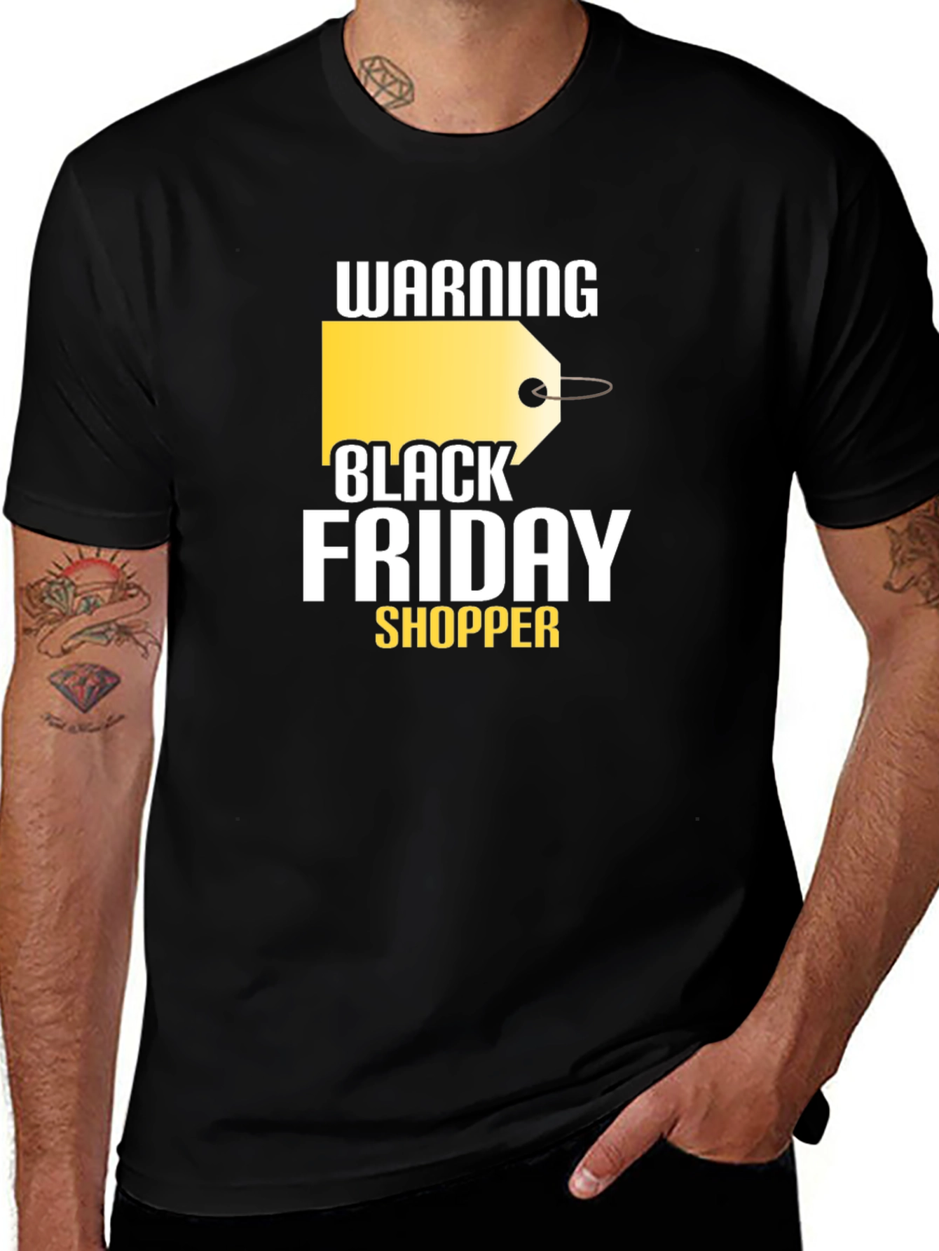 Warning Black Friday Shopper Graphic Tee
