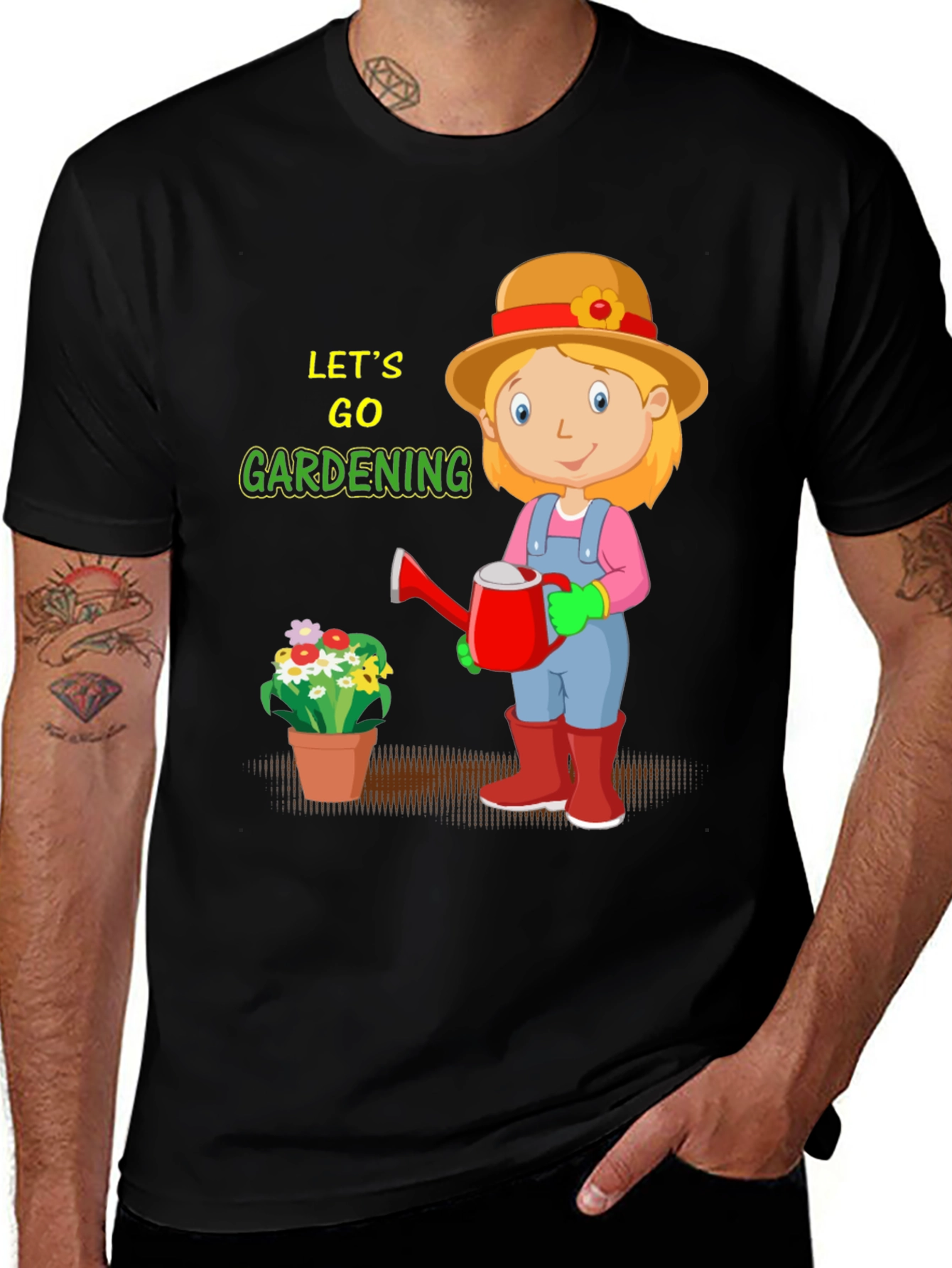 Variant 7 of Gardening Cartoon Graphic Tee