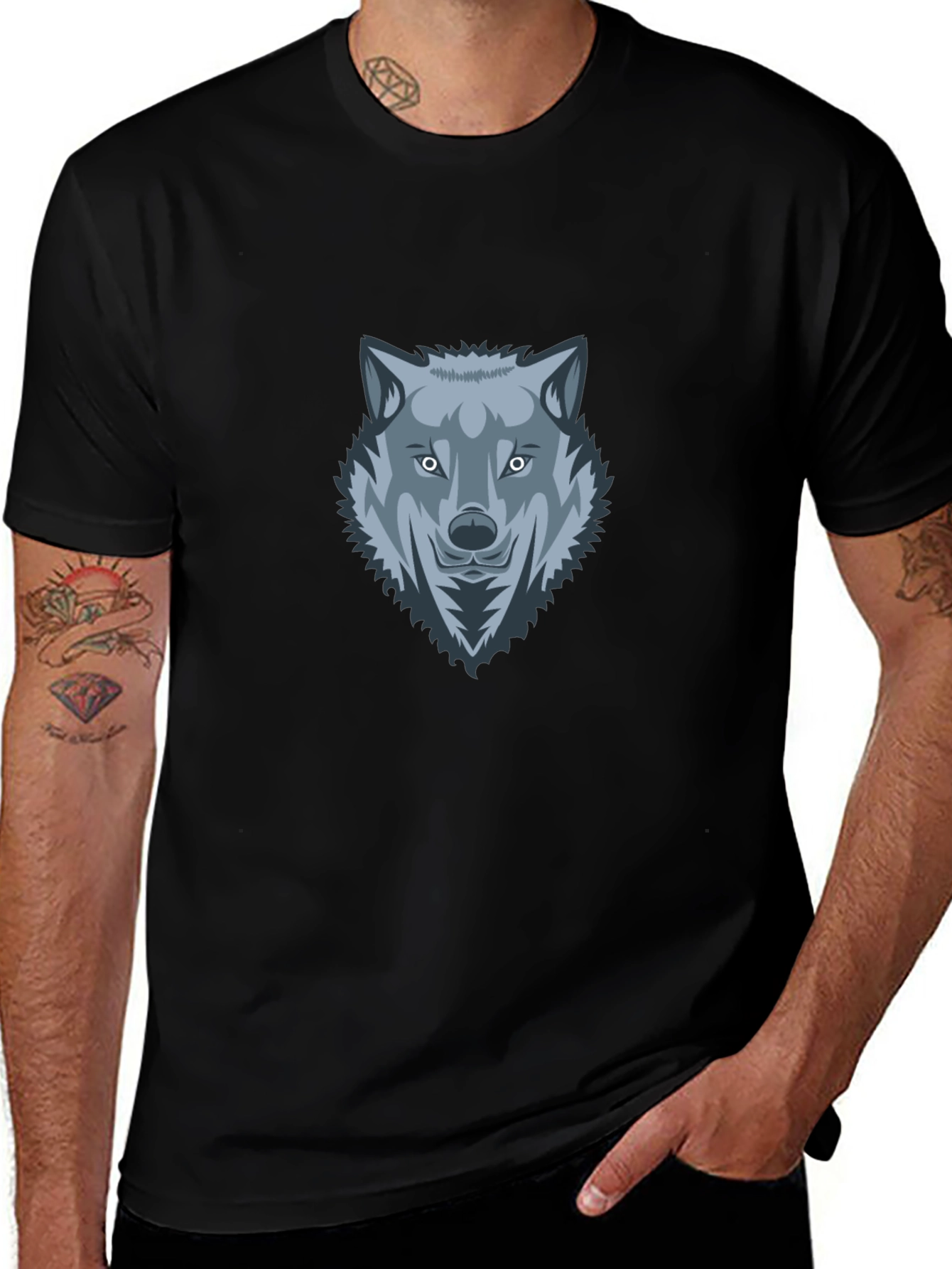 Variant 16 of Black Wolf Graphic Tee