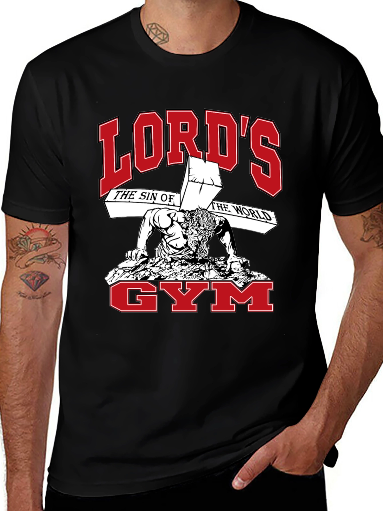 Variant 13 of Lord's Gym Black Graphic T-Shirt