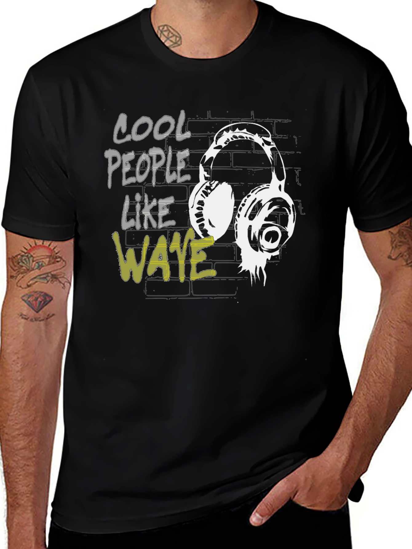Variant 28 of Cool People Like Wave Graphic T-Shirt